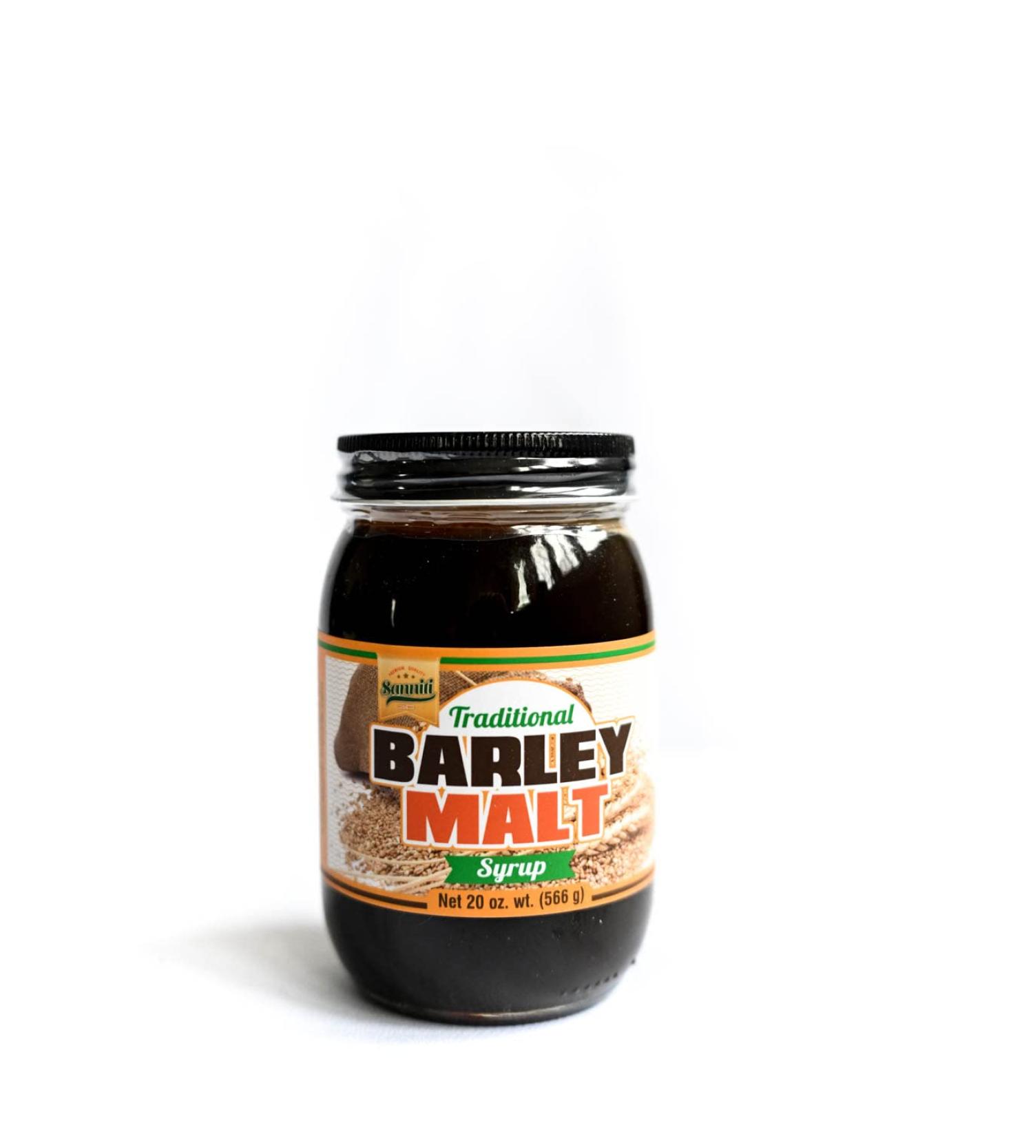 Sanniti Traditional Barley Malt Syrup 20 oz - Pure and Natural Sweetener - Buy Online on GoSupps.com