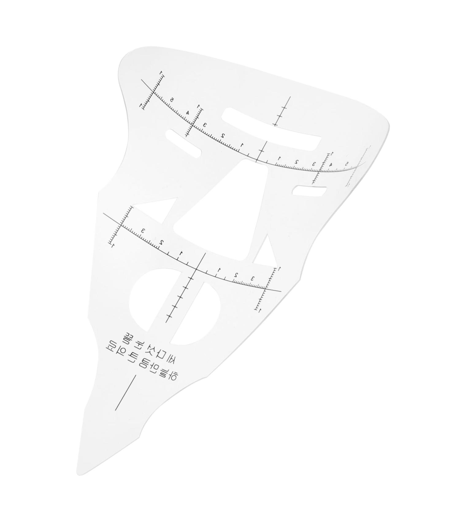 ABOOFAN 2 Pcs Make up Kit Manicure Tools Eyebrow Grooming Stencil Lip Ruler Carved Light Therapy Pen - Buy Online on GoSupps.com