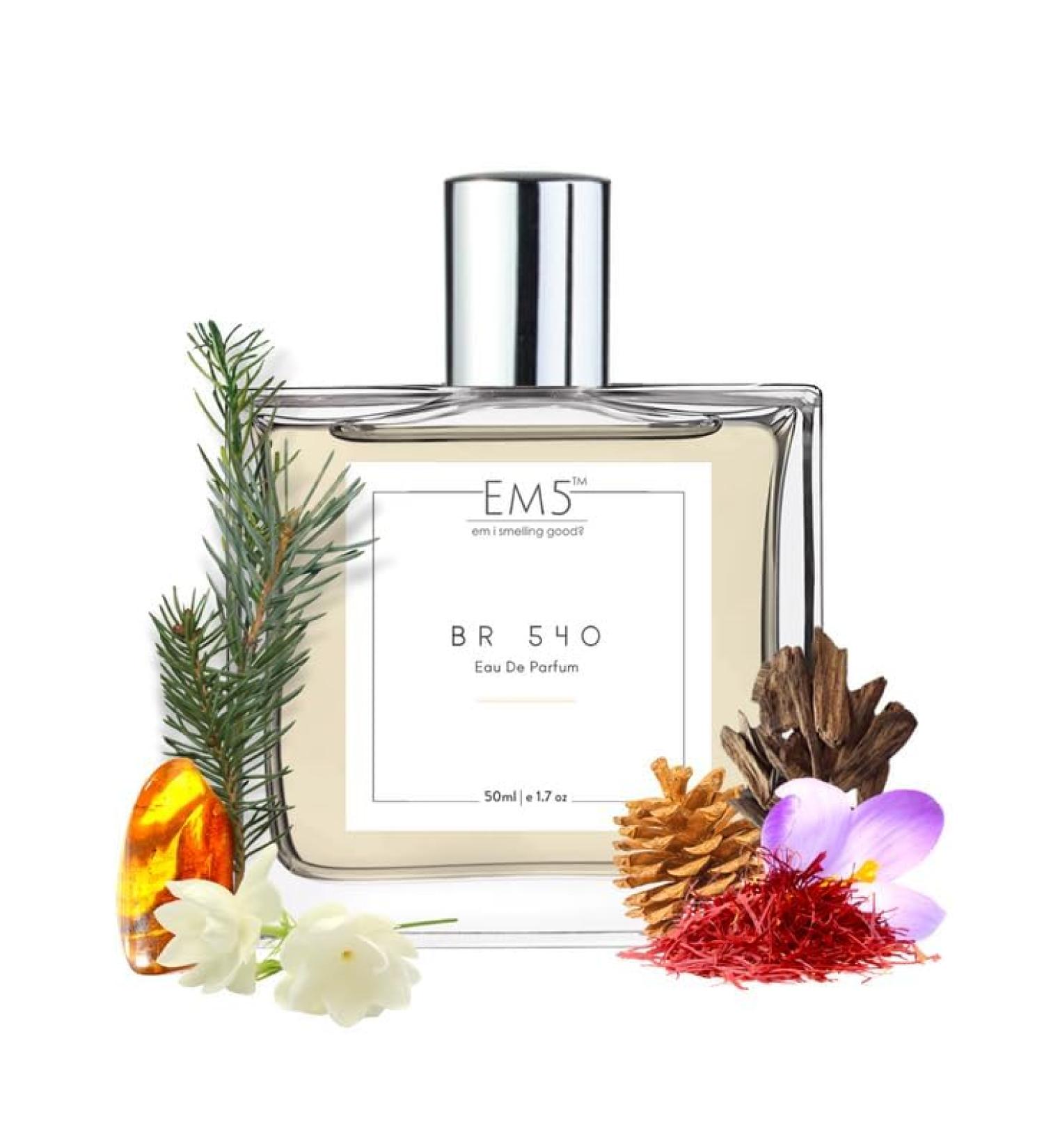 Em5 BR 540 Unisex Perfume | Woody Warm Spicy | Eau de Parfum Spray for Men & Women | Strong & Long Lasting EDP | Luxury Gift for Him/Her 50 ml (Pack of 1) Clear - Buy Online on GoSupps.com