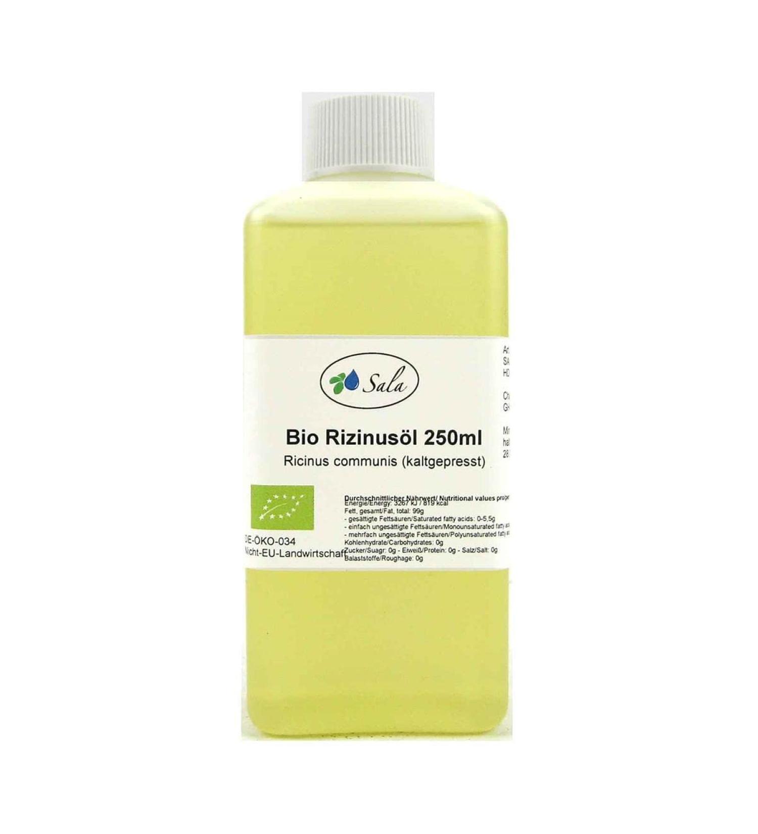Sala castor oil cold pressed organic 250 ml HDPE