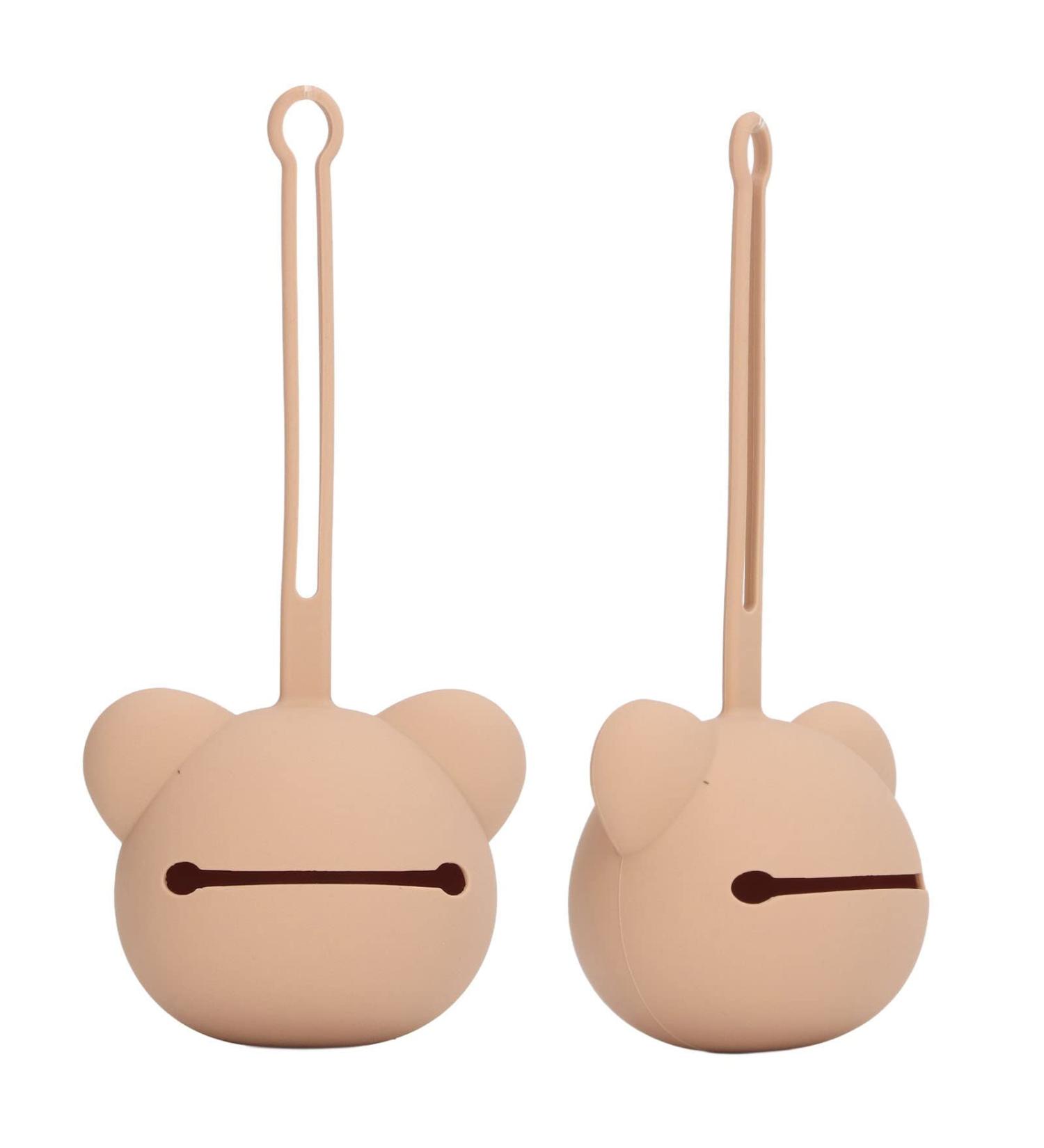 Buy Modern Coffee Silicone Pacifier Chain & Storage Case - Easy to Clean Soft & Dust-Proof for Dental Care - Buy Online on GoSupps.com