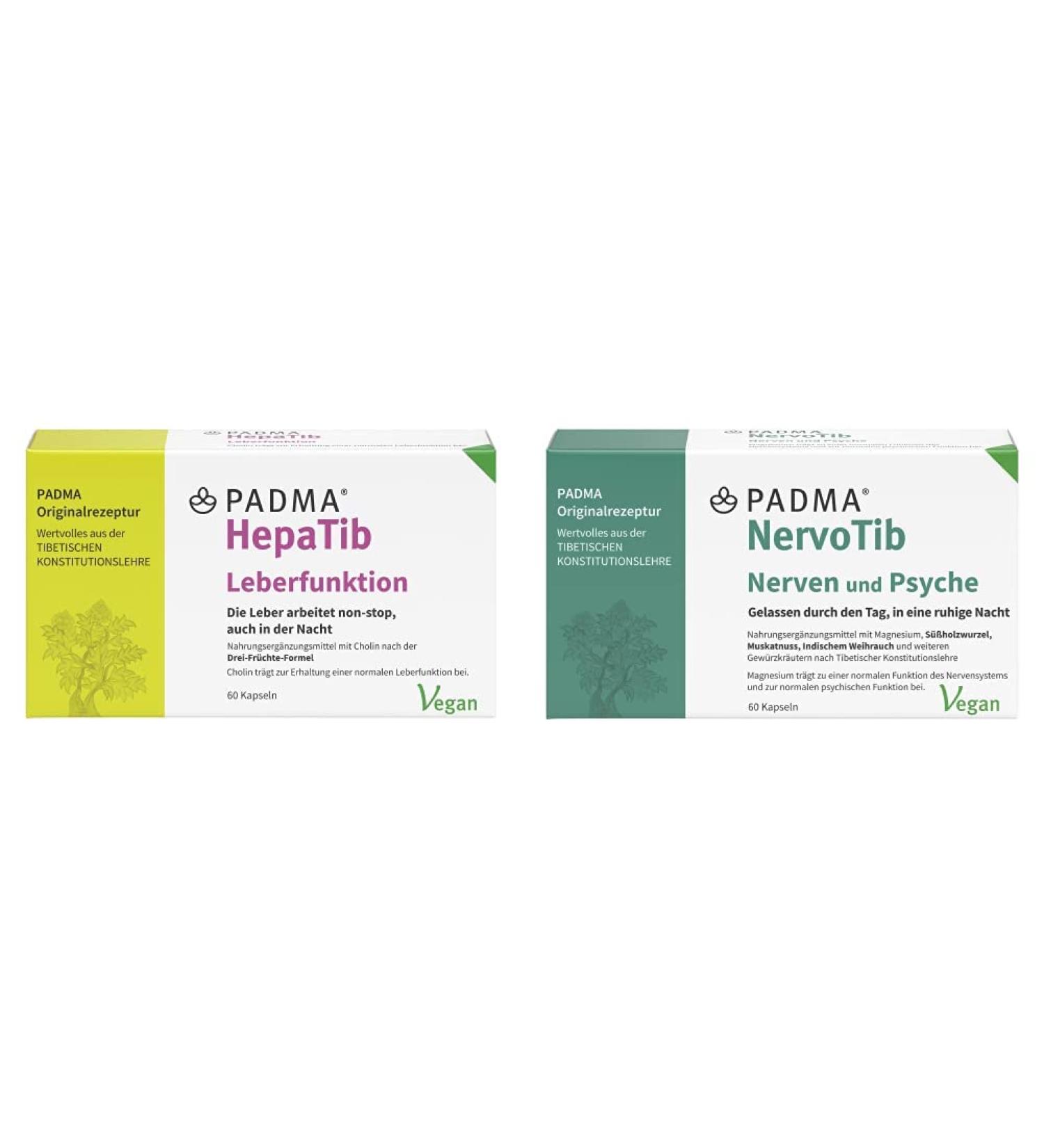 Padma Hepatib 60 Caps - Metabolism & Detox Support | 3-Fruit Formula with Cholin & Tibetan Herbal Blend - Boost Health with Magnesium - Buy Online on GoSupps.com