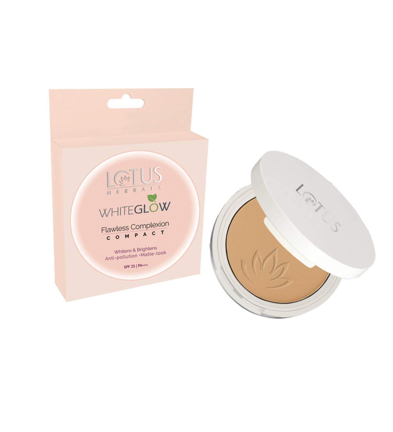 Loo-ttus Herbals Makeup Whiteglow Flawless Complexion Compact 10g (Pack of 1) - Buy Online on GoSupps.com