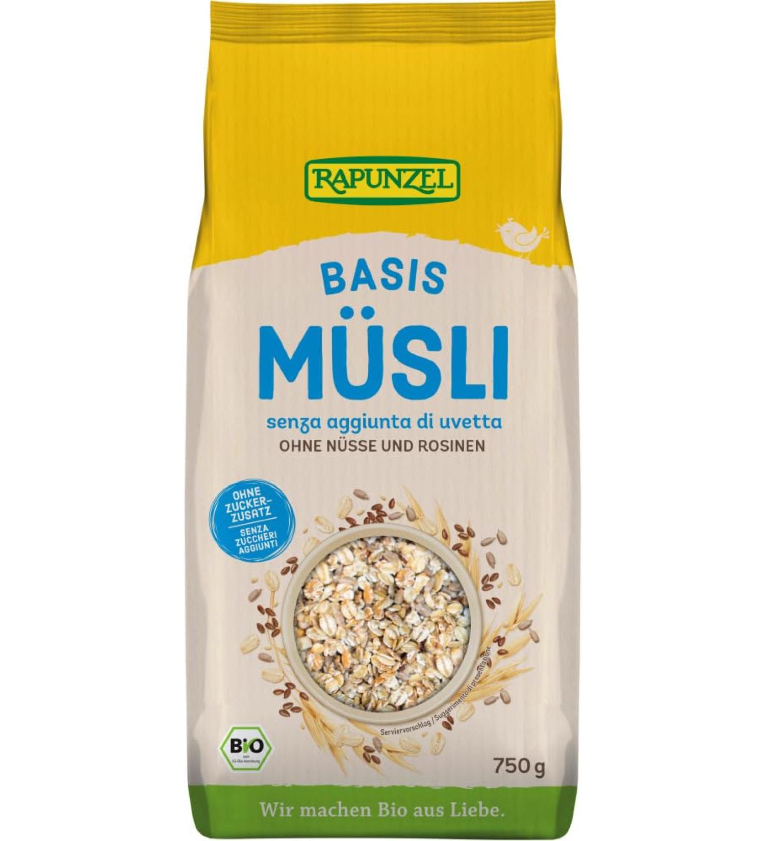 Rapunzel Rapunzel Organic Basic Muesli (6 x 750 g)