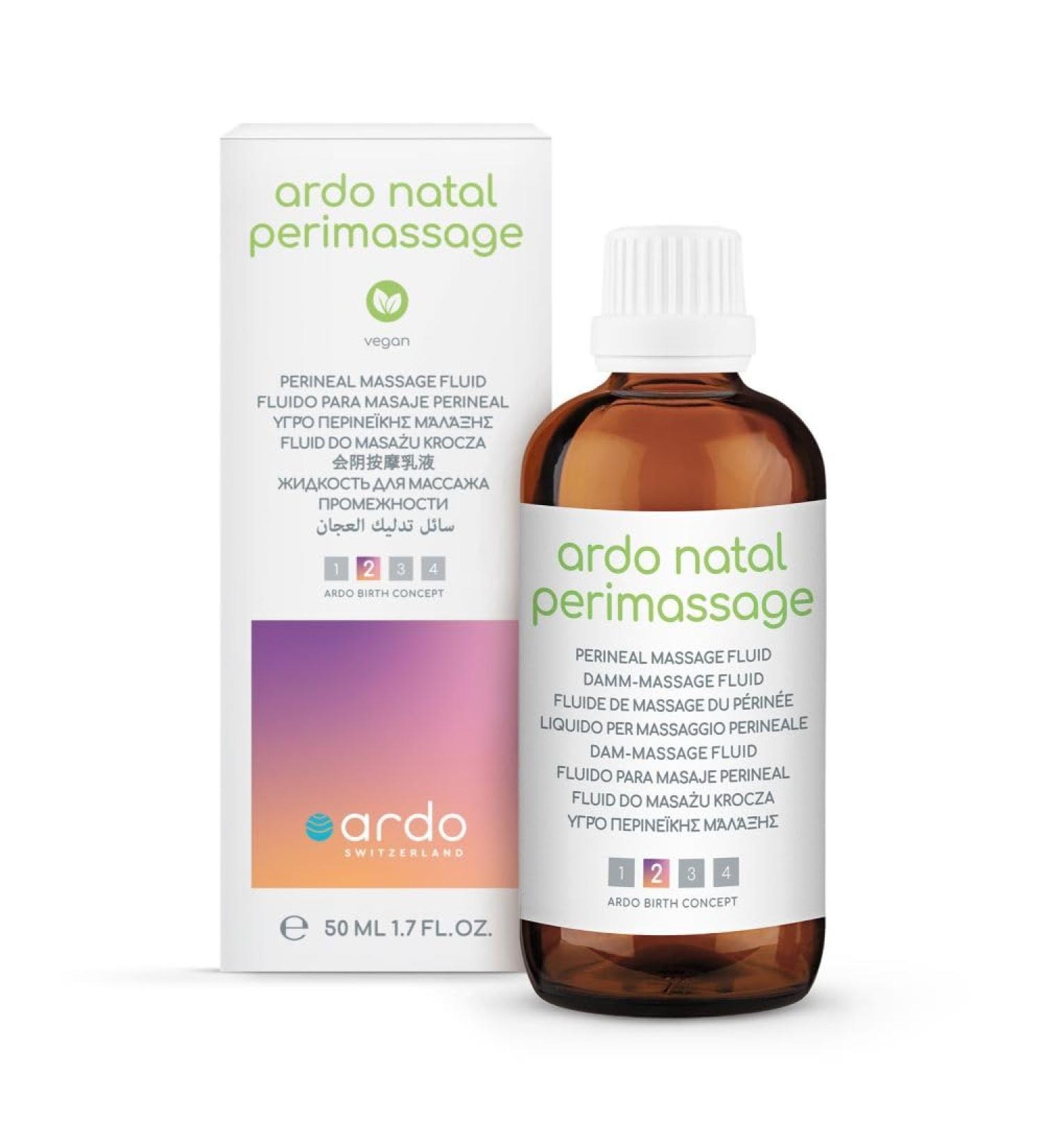 Ardo Natal Perimassage Damm Massage Oil 50ml - All-Natural Formula for Enhanced Elasticity & Sensitive Skin Care - Buy Online on GoSupps.com