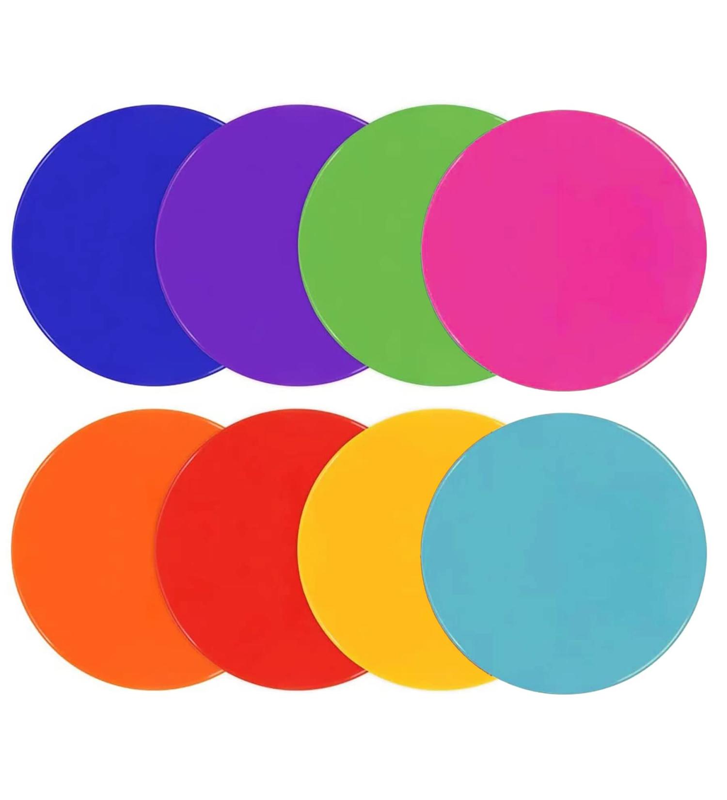 UQXY Spot Markers 10 Inch Non Slip Rubber Agility Markers Flat Field Cones Floor Dots for Soccer Basketball Sports Speed Agility Training and Drills 16 - Buy Online on GoSupps.com