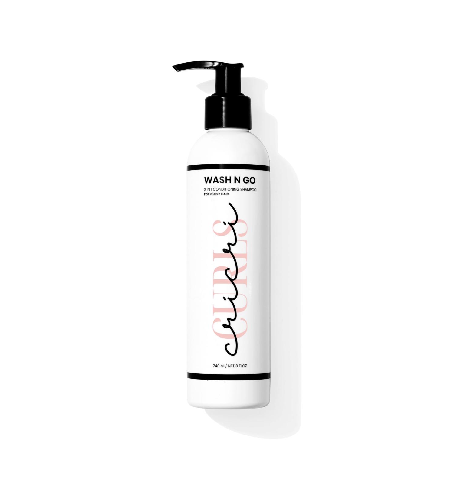 Buy Wash N Go 2-in-1 Conditioning Shampoo & Conditioner for Curly Hair - Paraben & Sulfate Free - 8 fl oz - International Shipping Available - Buy Online on GoSupps.com