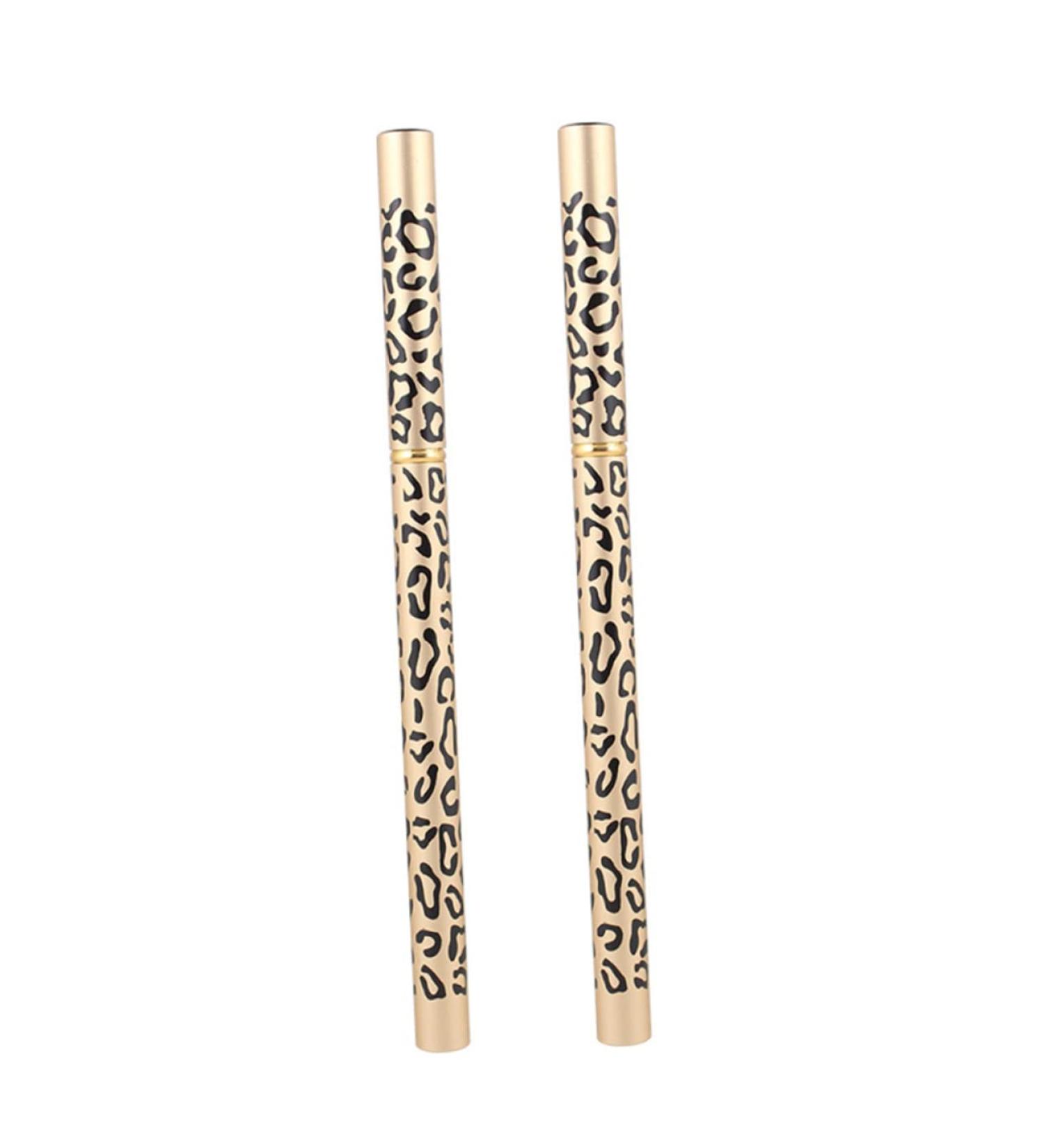 OHPHCALL 2pcs Makeup Eyebrow Pencils Double Head Eyebrow Leopard Eyeliner Pencil Eyebrow Pencil Black 1 count (Pack of 1) Brown - Buy Online on GoSupps.com