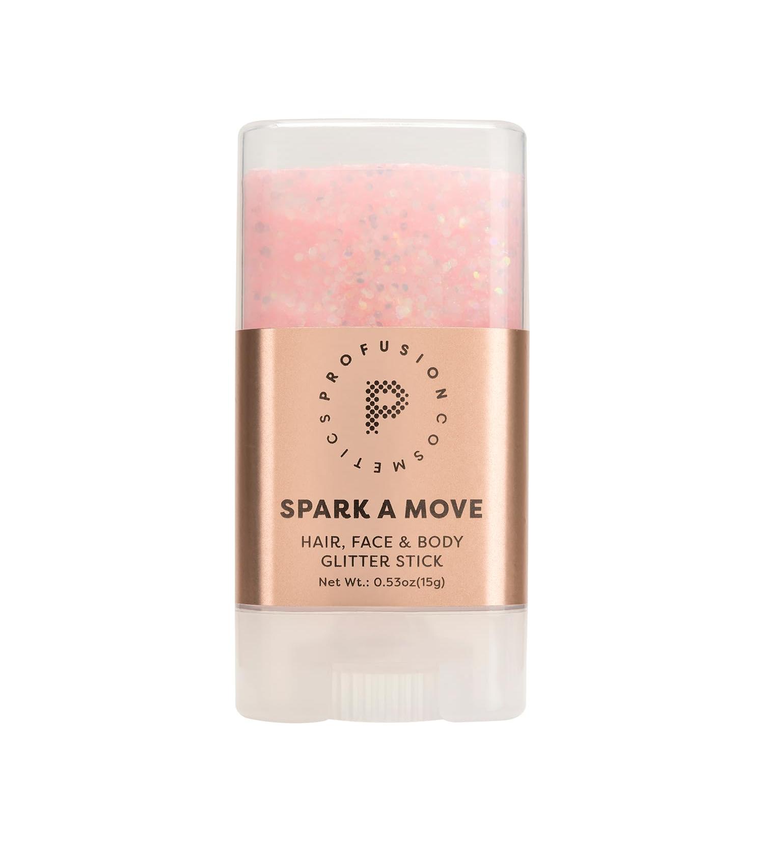 Profusion Cosmetics Spark A Move Glitter Stick - Multi-Dimensional Hair Face & Body Glitter for Instant Glam | Shine Bright All Day (Shimmy - Buy Online on GoSupps.com