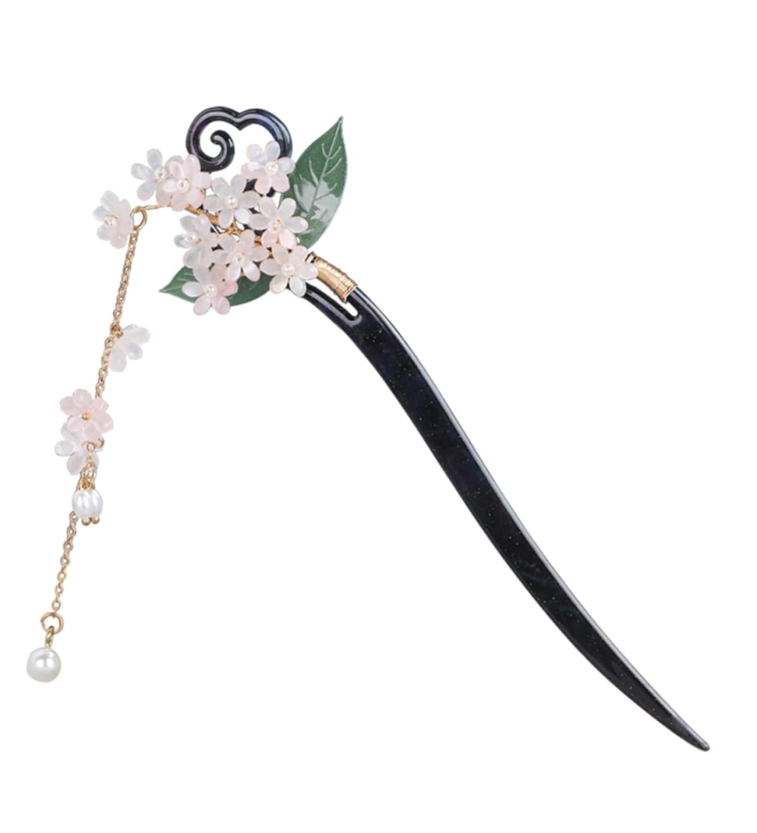 minkissy Tassel Hairpin Flower Hair Chopsticks Hair Toppers for Women Decorative Hairpin Chinese Hair Accessories for Girls Hair Stick for Hair The Flowers Bride Metal Hair Piece - Buy Online on GoSupps.com