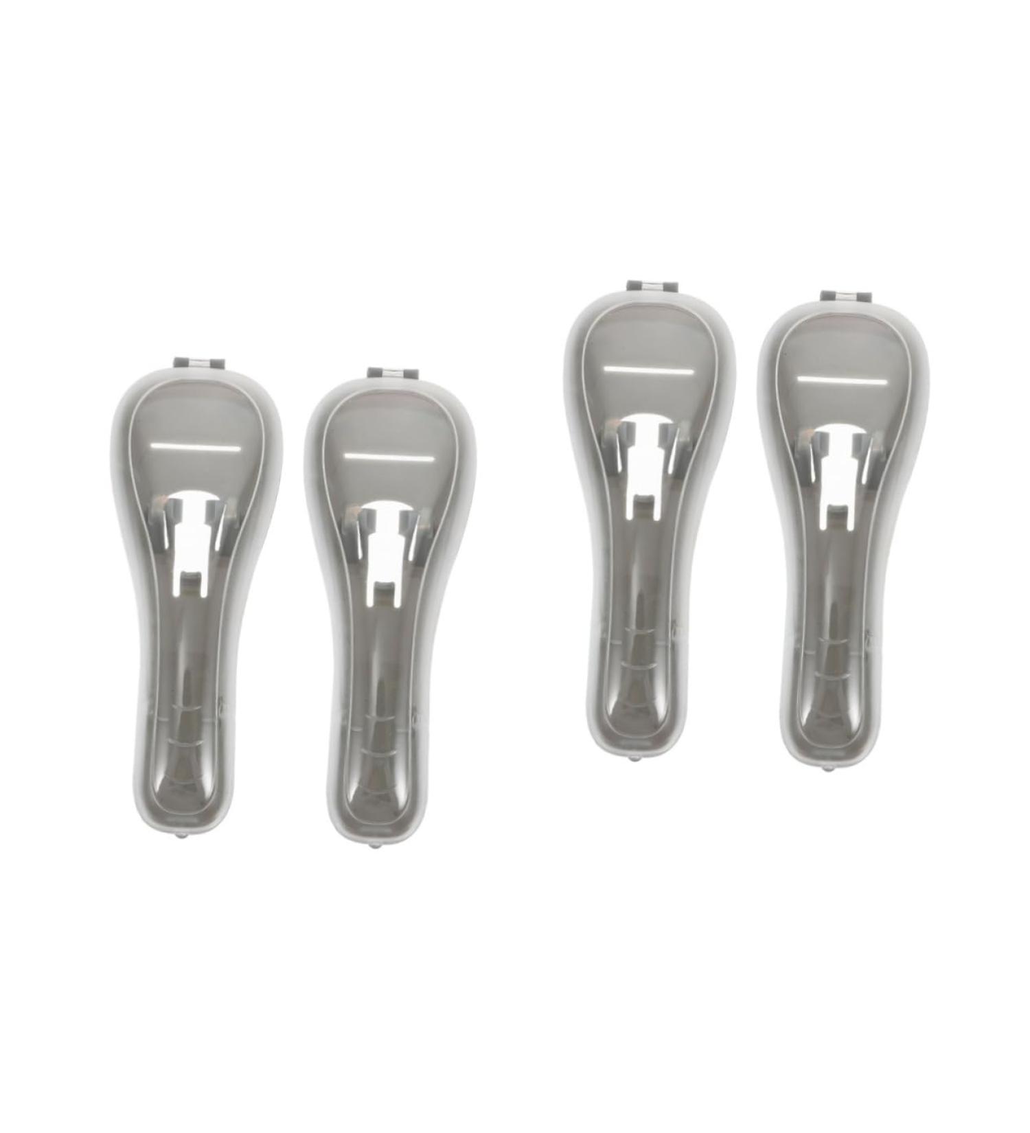 Fomiyes 4-Piece Travel Razor Storage Case - Durable Plastic Carrier for Safety Razors - Ideal Travel Accessory - Buy Online on GoSupps.com