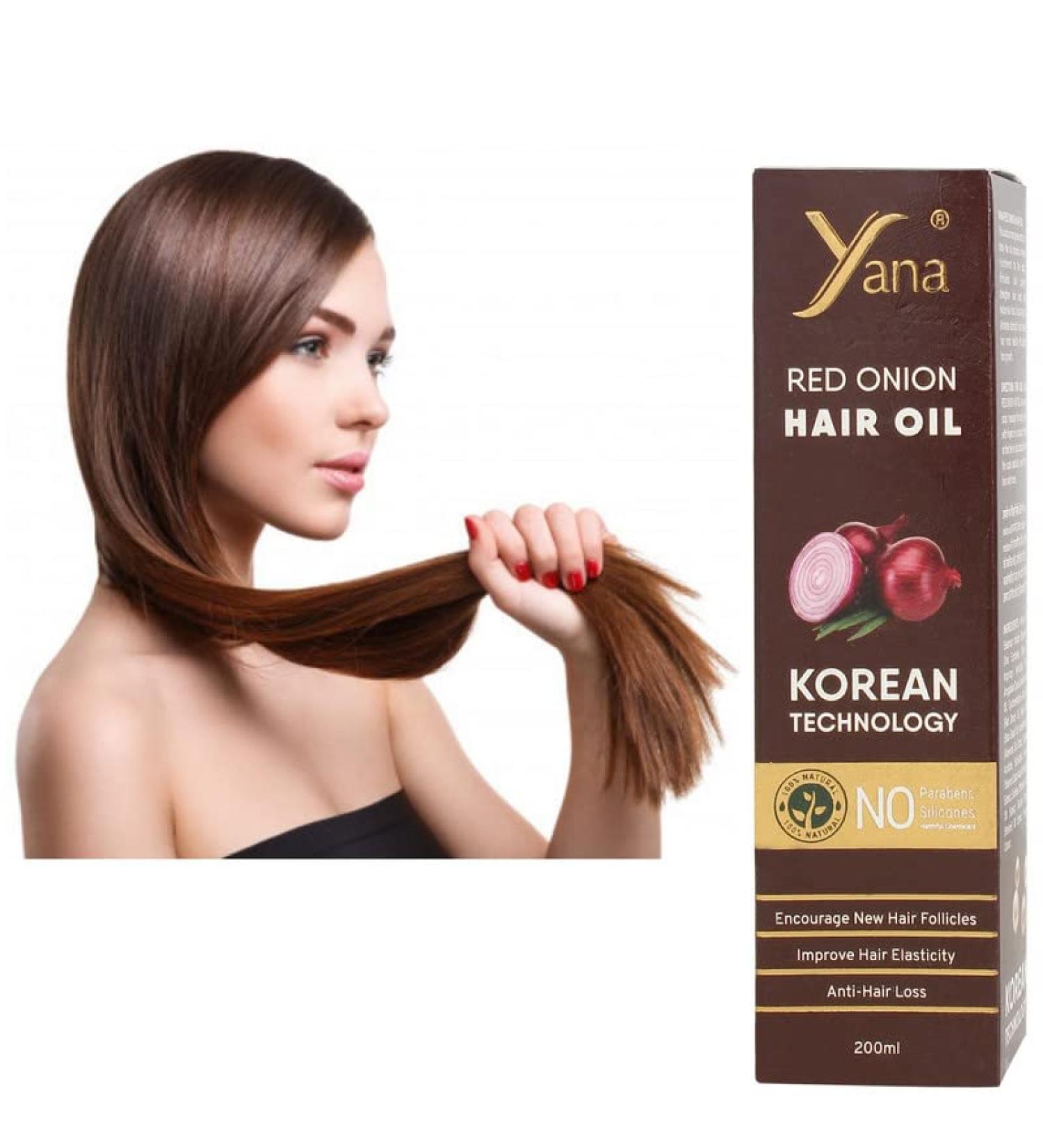 Yana Red Onion Hair Oil for Hair Fall Control | Korean Technology | Buy Internationally - Buy Online on GoSupps.com