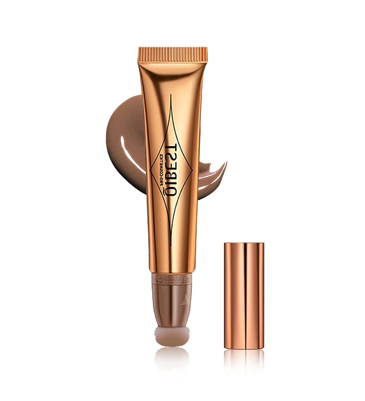 Go Ho Liquid Contour Wand - Natural Finish, Cream Contour Stick with Cushion Applicator - #01 Light Brown - Buy Online on GoSupps.com