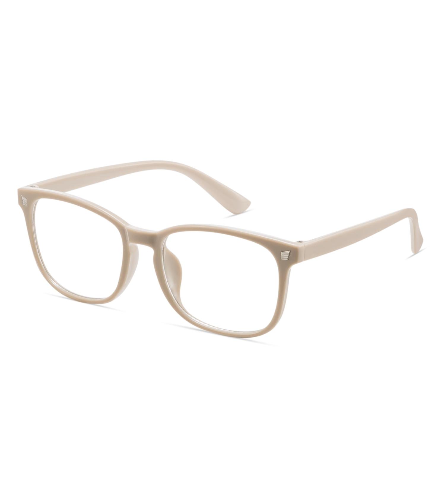 Gaoye Blue Light Blocking Glasses | Fashion Square UV Protection Eyewear for Men & Women | Light Coffee Computer & Gaming Glasses - Buy Online on GoSupps.com