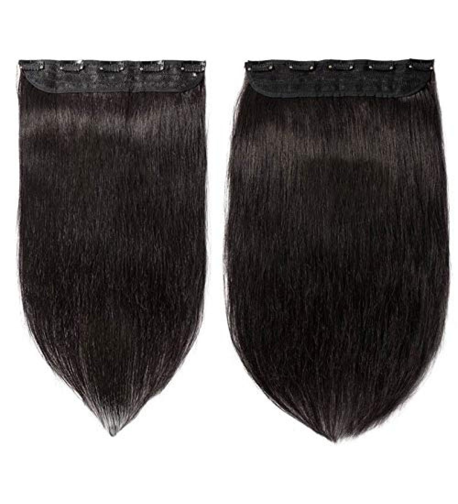 Forever Young One Piece Off Black 1B# Clip in Human Hair Extensions 40g - 100g (18" - 90g)