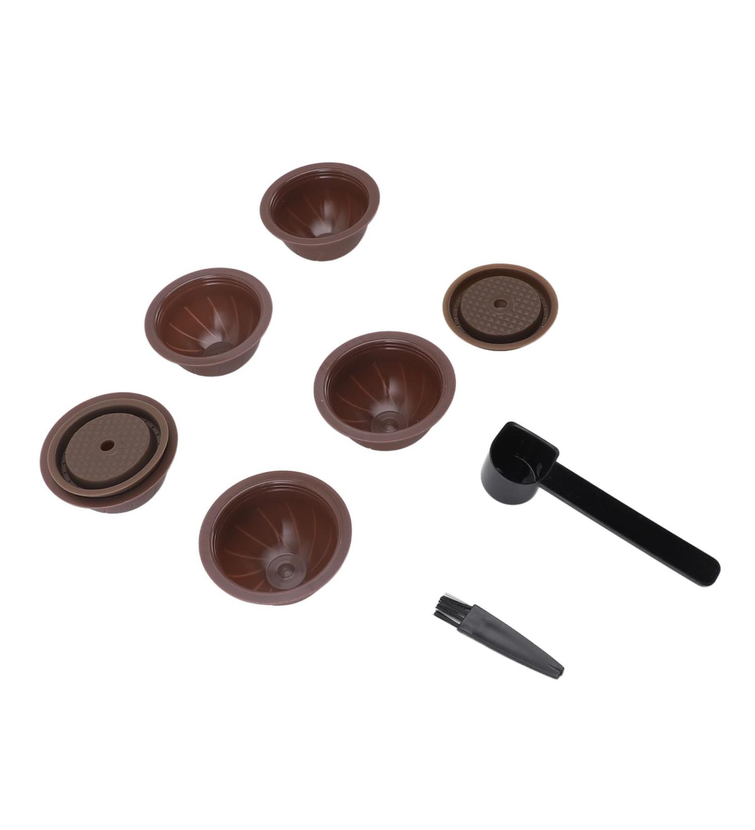 Alomejor Ensemble de Capsules R utilisables Ensemble de Capsules R utilisables de Bricolage Faciles Utiliser pour Machine caf avec 5 Dosettes Vides et une Cuill re pour les Connaisseurs de - Buy Online on GoSupps.com