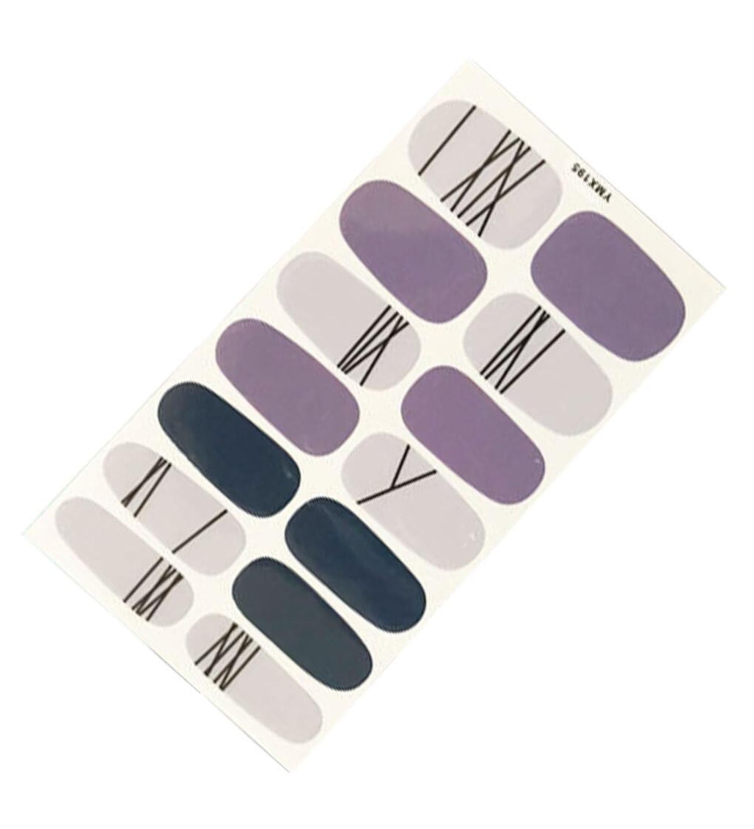 dijiusidy Nail Art Stickers Self-Adhesive Fingernail Decal with Strap Glue DIY Art Decor Full Cover Manicure Kits for Women Girls YMX195 - Buy Online on GoSupps.com
