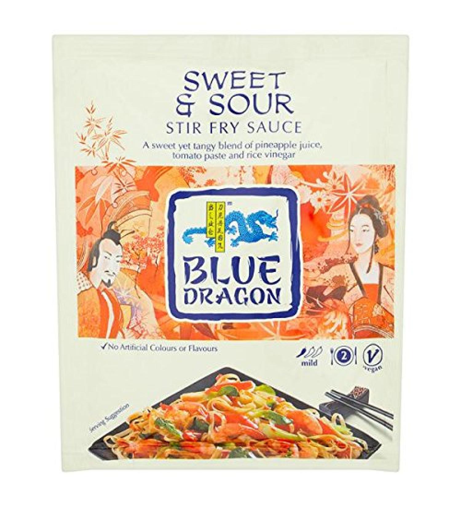 Blue Dragon Sweet & Sour Saut Pan Sauce Sauce 120g (Pack of 6)
