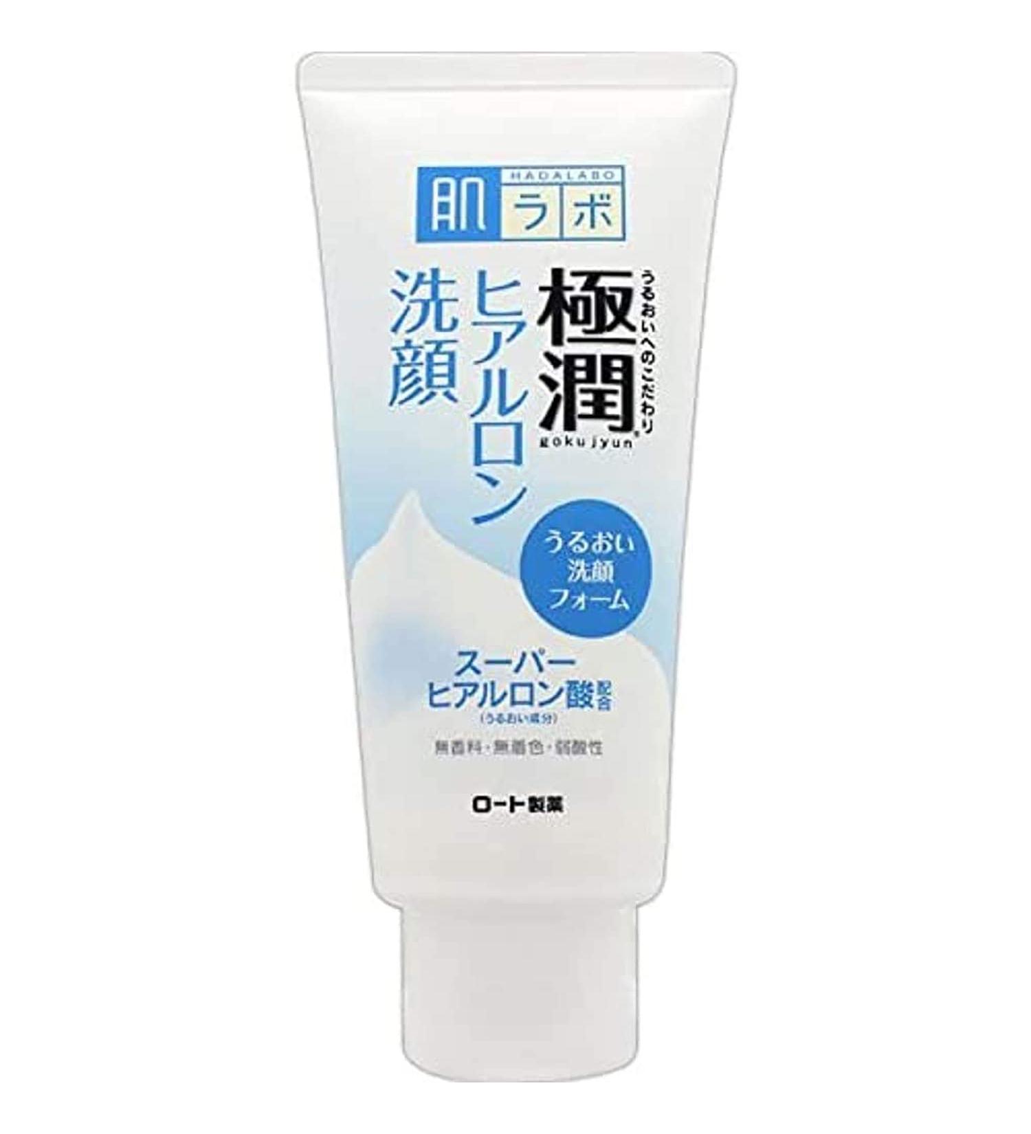 Rohto Hada Labo Gokujyun Face Wash 3.5 oz - Hydrating Japanese Skincare - Buy Online on GoSupps.com