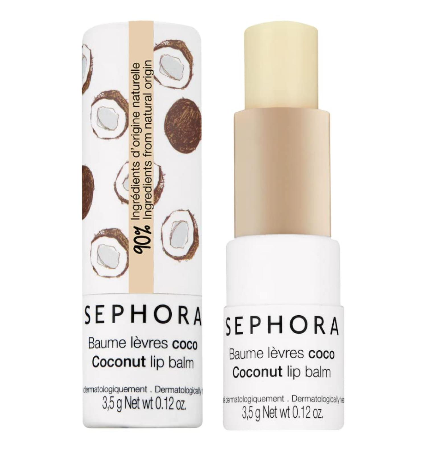 SEPHORA COLLECTION Clean Lip Balm & Scrub Coconut - Nourishing Hydration for Soft Smooth Lips | International Shipping - Buy Online on GoSupps.com