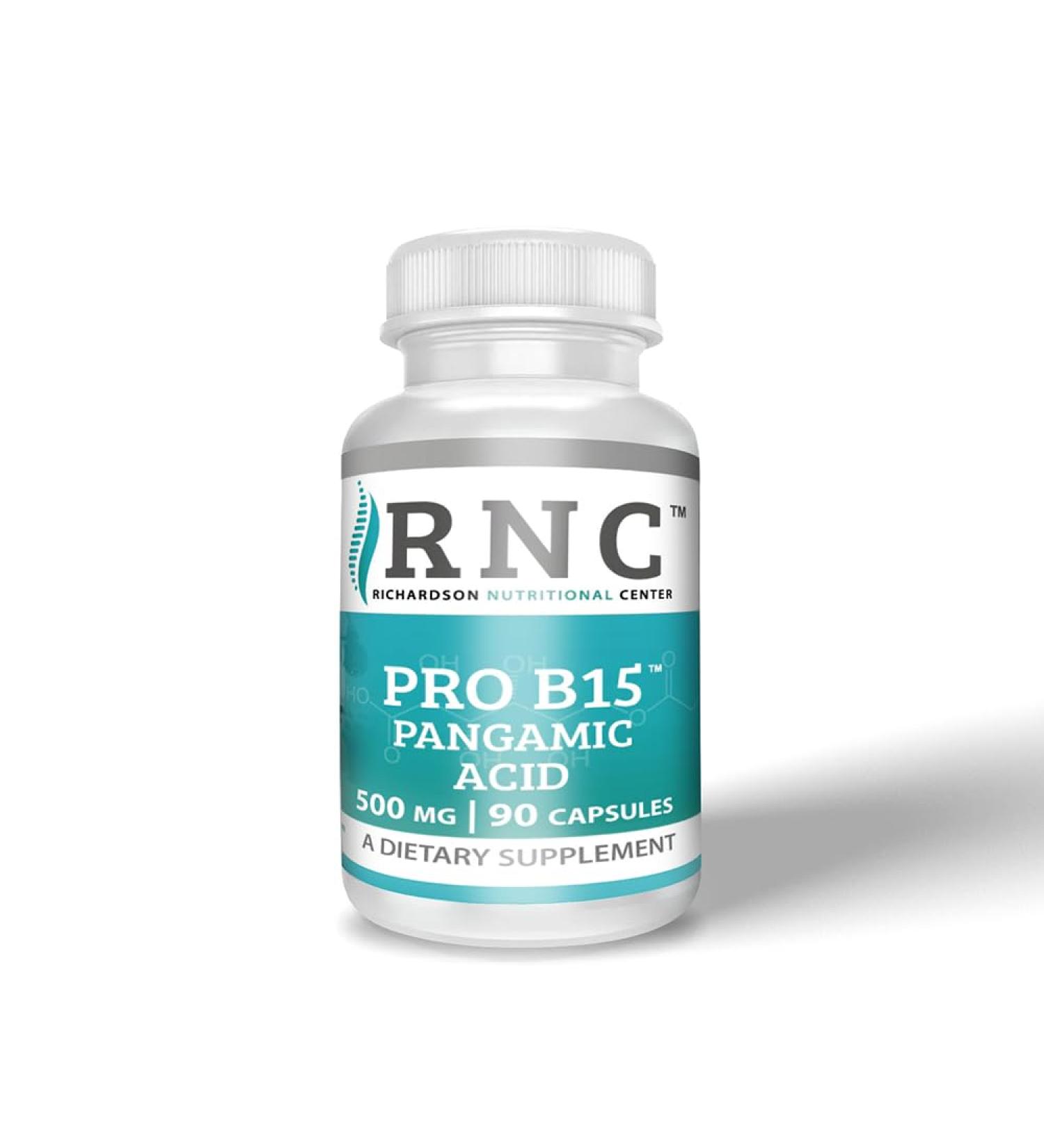 Richardson Nutritional Center Supplements B15 Complete Extra Strength Pangamic Acid with TMG DMG 500mg 90 VCapsules Supports Healthy Oxygen Energy Levels Vitamins - Buy Online on GoSupps.com