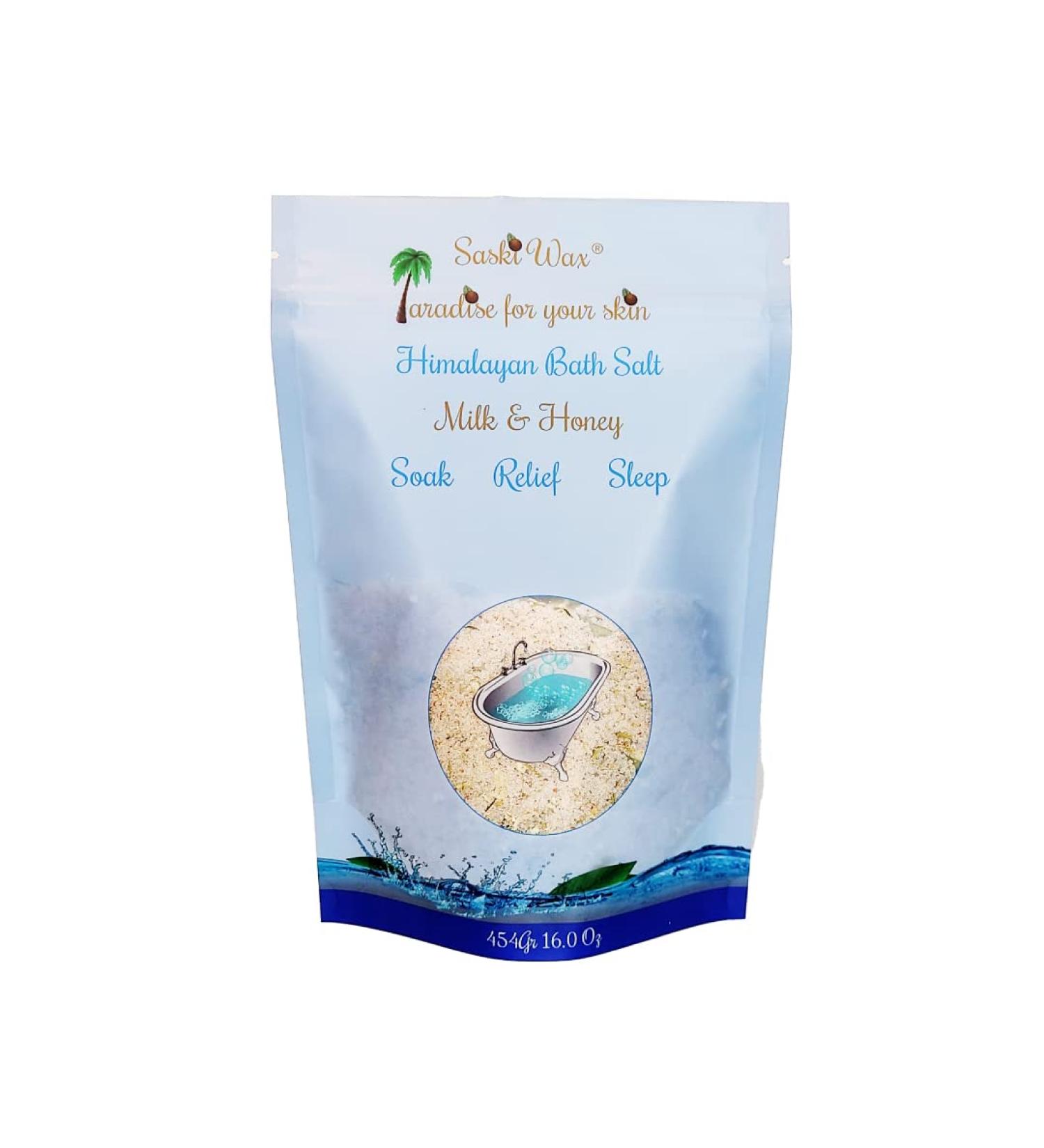 Buy Himalayan Bath Salt with Milk and Honey - Pure Luxury for Soothing Relaxation | International Shipping Available - Buy Online on GoSupps.com
