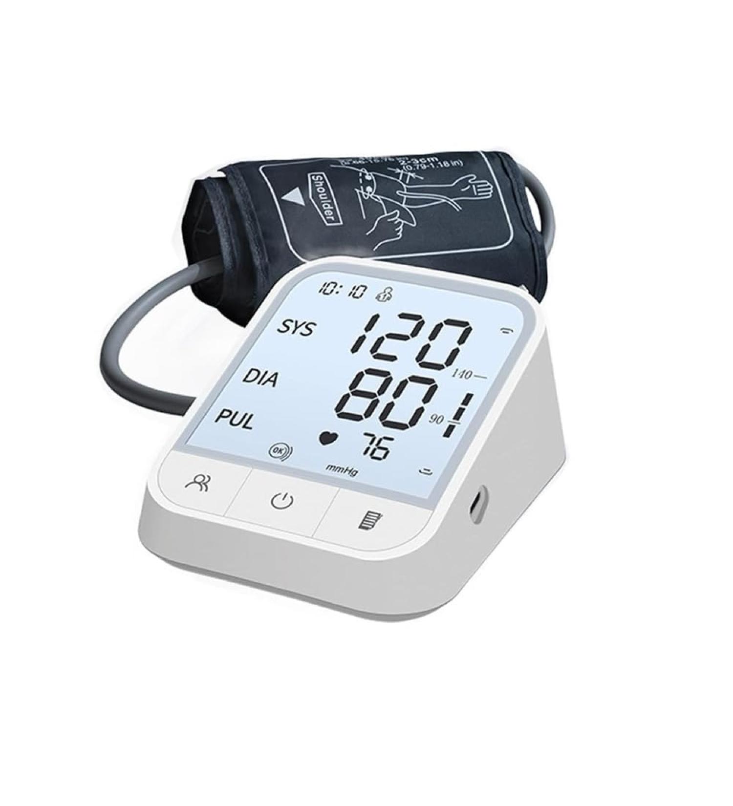 Blood Pressure Monitors Large Cuff Blood Pressure Machine BP Monitor Upper Arm BP Cuff for Home Use Heart Rate Hypertension Monitor Cuff 22-42cm LCD Large Display With Voice -Bp Monitor - Buy Online on GoSupps.com