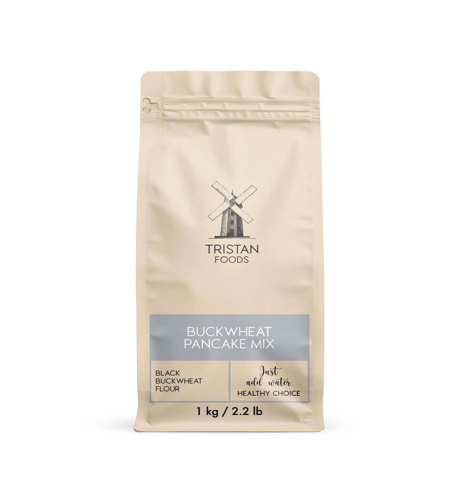 Tristan Foods Buckwheat Pancake Mix (1 Kg) | Rich Delicious Flavor | Non-GMO Vegan - Buy Online on GoSupps.com
