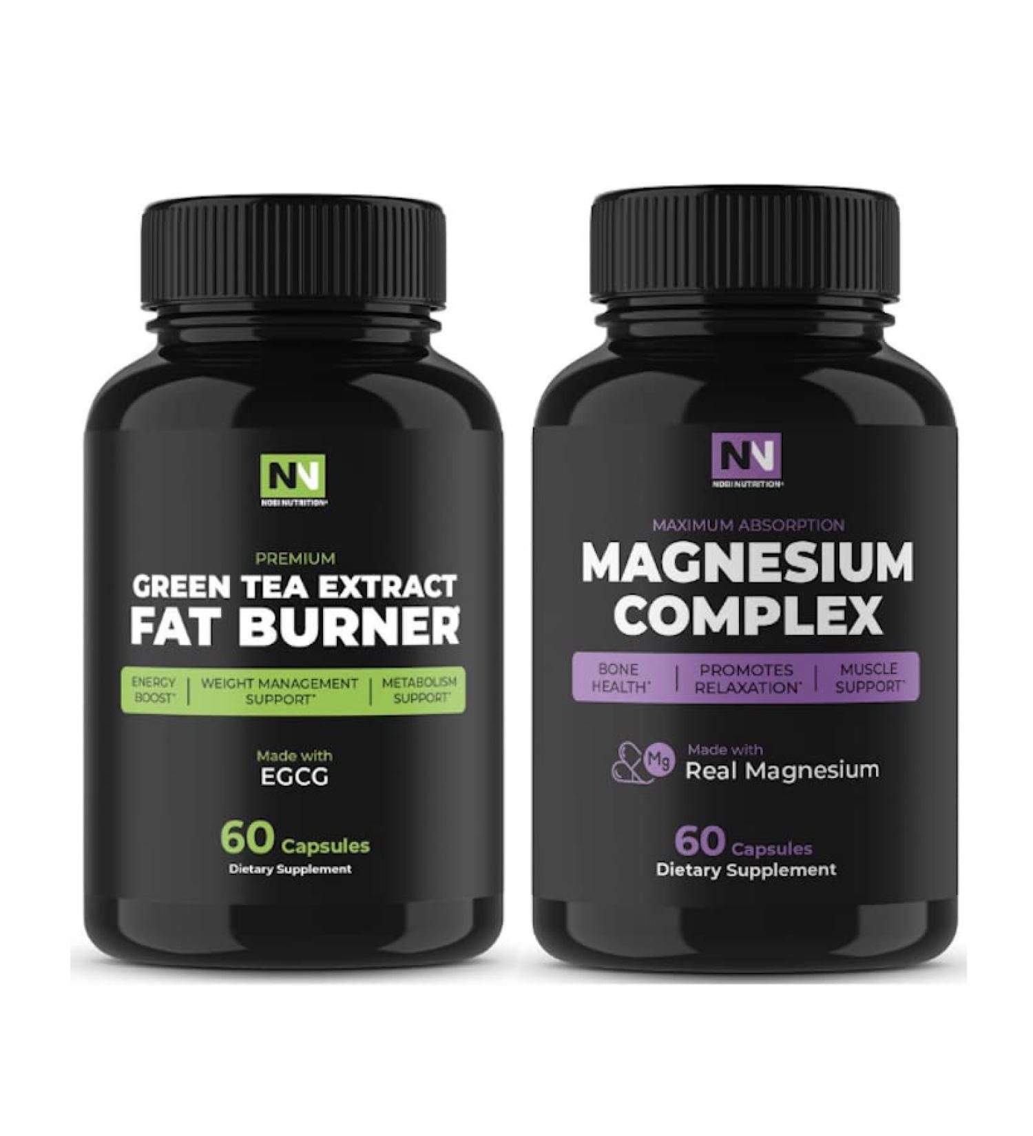 High Absorption Magnesium Complex & Green Tea Weight Loss Pills | Vegan Capsules | Belly Fat Reduction, Appetite Suppressant & Fat Burner - Buy Online on GoSupps.com