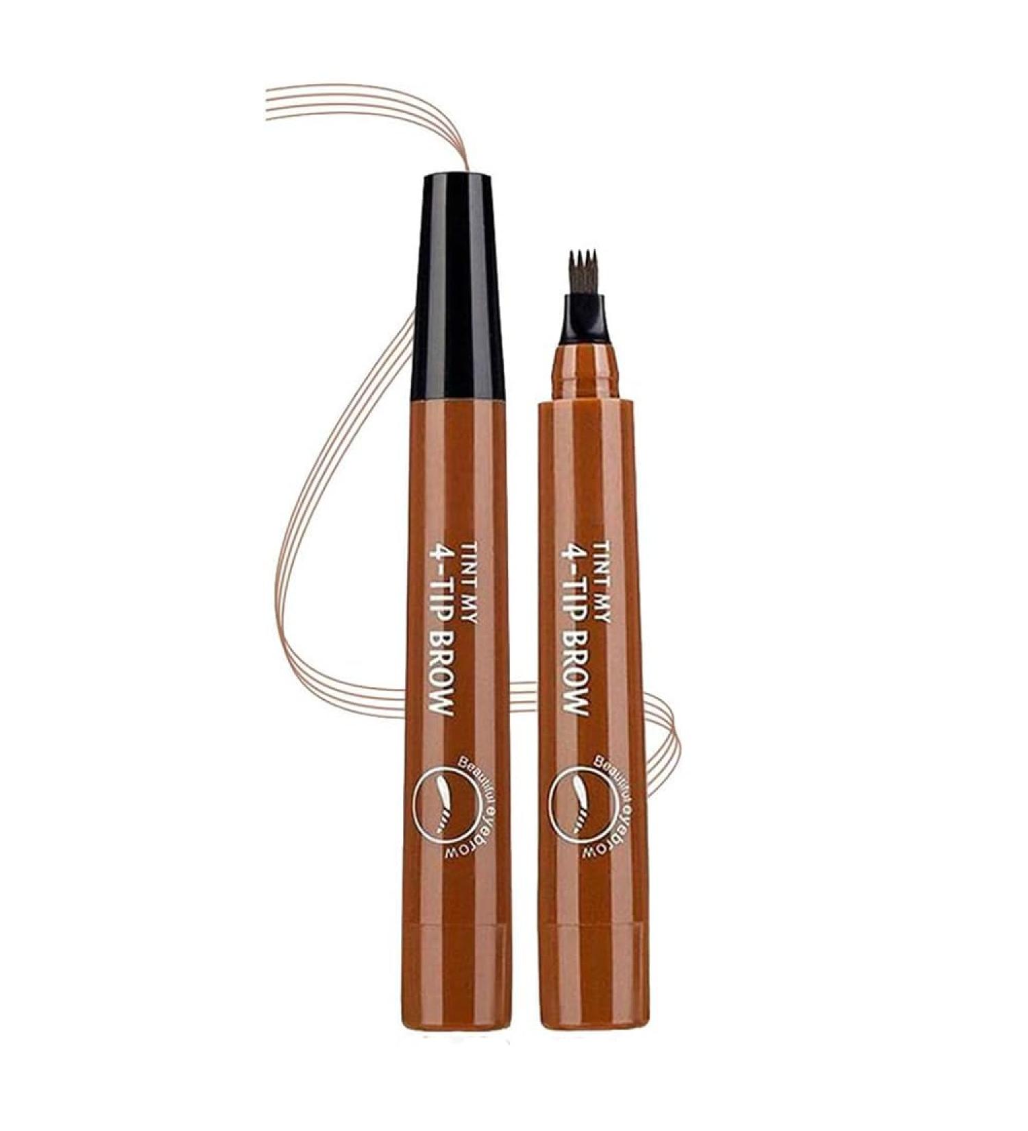 QUEMISS Micro Brow Pencil Eyebrow Pen 3D Tint Pen Creates Lasting Make-Up Professional Natural Looking Eyebrows Cover Sparse Areas Daily Waterproof Brows 01#light Brown - Buy Online on GoSupps.com