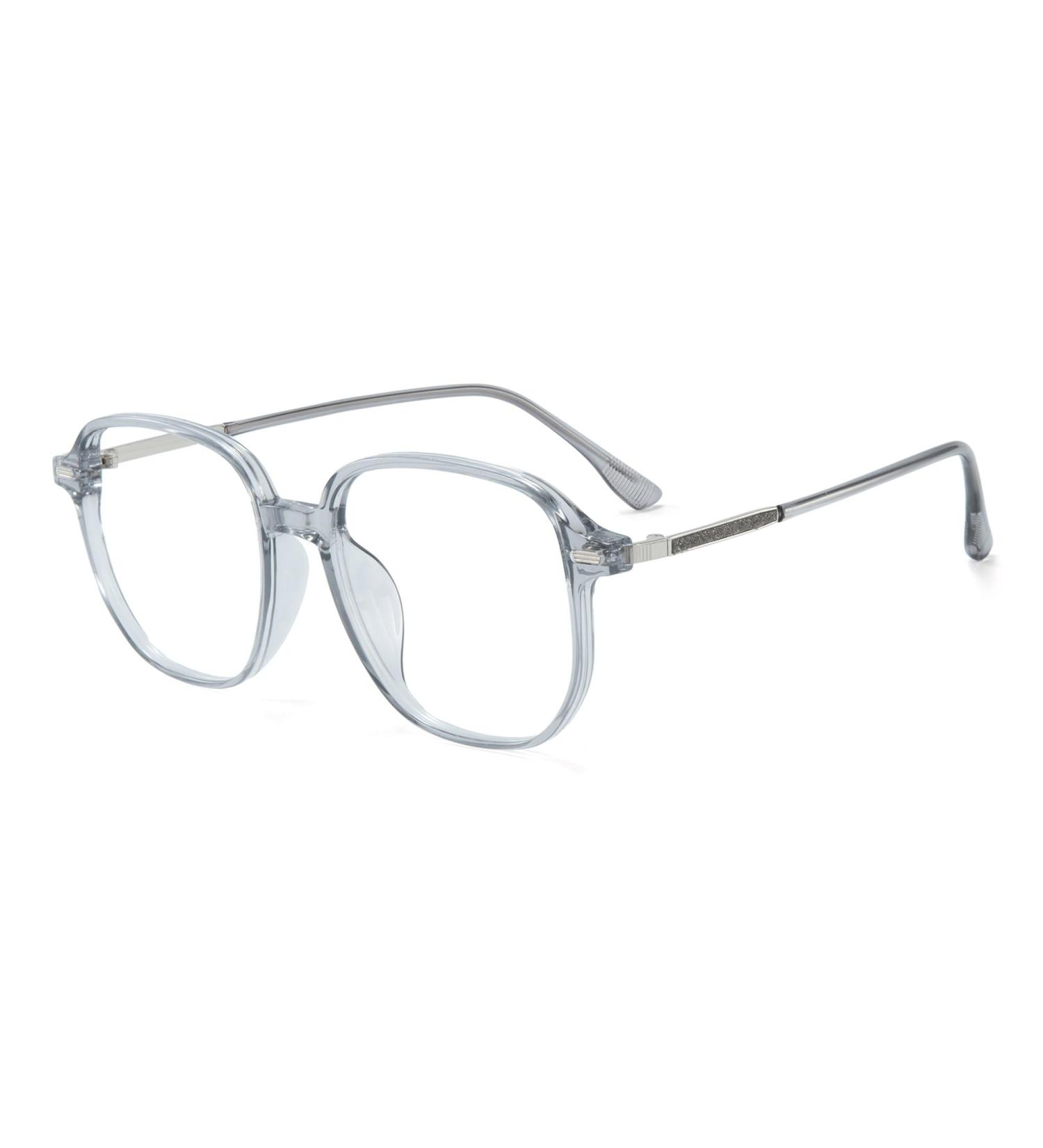 GUDVUE Blue Light Glasses for Men & Women - Anti Glare UV400 Eye Strain Relief for Computer Gaming TV & Phones - Stylish Grey/Silver Frames - Buy Online on GoSupps.com