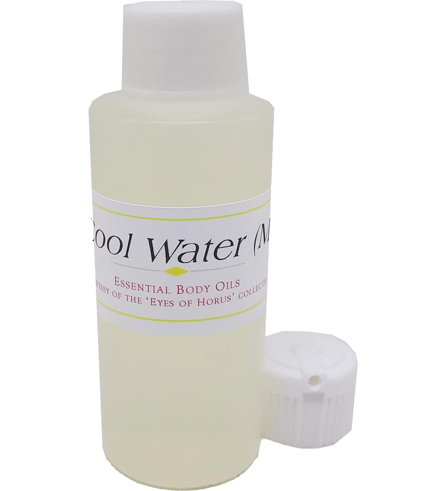 Cool Water - Type D For Men Scented Body Oil Fragrance Flip Cap - Light Gold - 2 oz. - ID#22673 2 Fl Oz (Pack of 1)