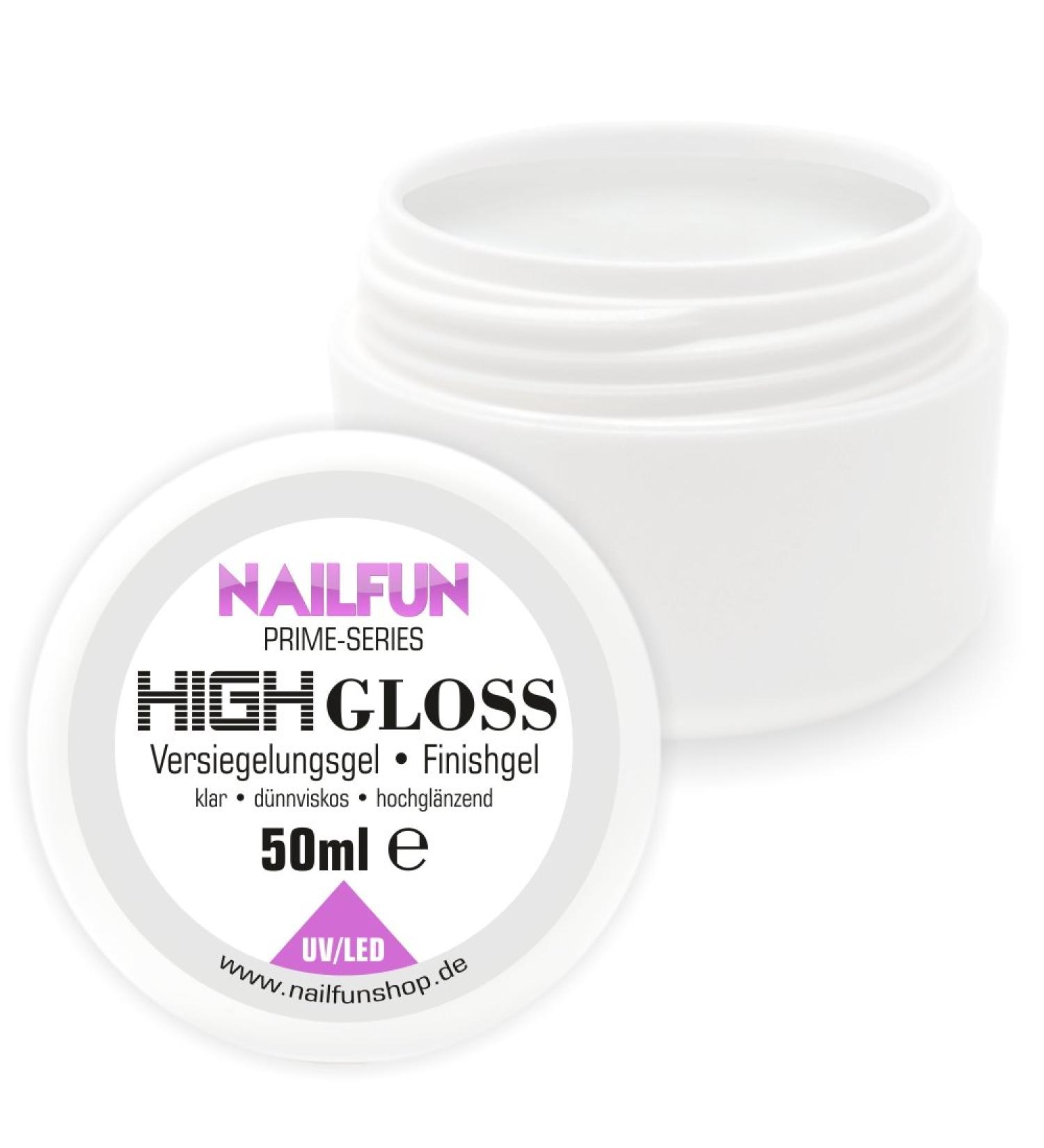 50ml HIGH GLOSS UV + LED sealing gel (finish) thin-flowing