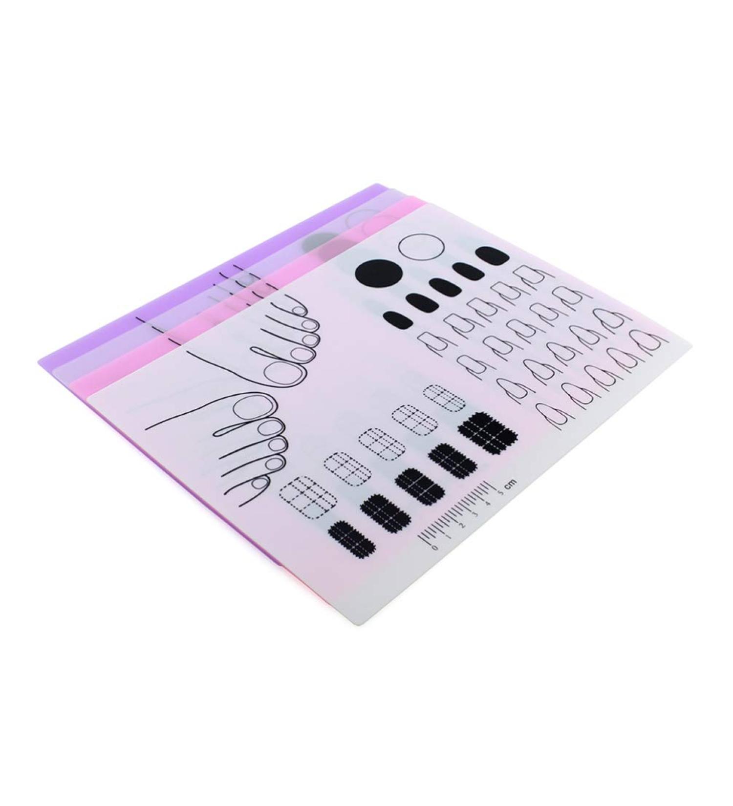 FOMIYES Silicone Stamping Plate Dappen Dish for Acrylic Silicone Desk Stamping Plates Practice for Acrylic Silicone Training Mat Practice Hand Tools Hand for Manicure Nail As Shown - Buy Online on GoSupps.com