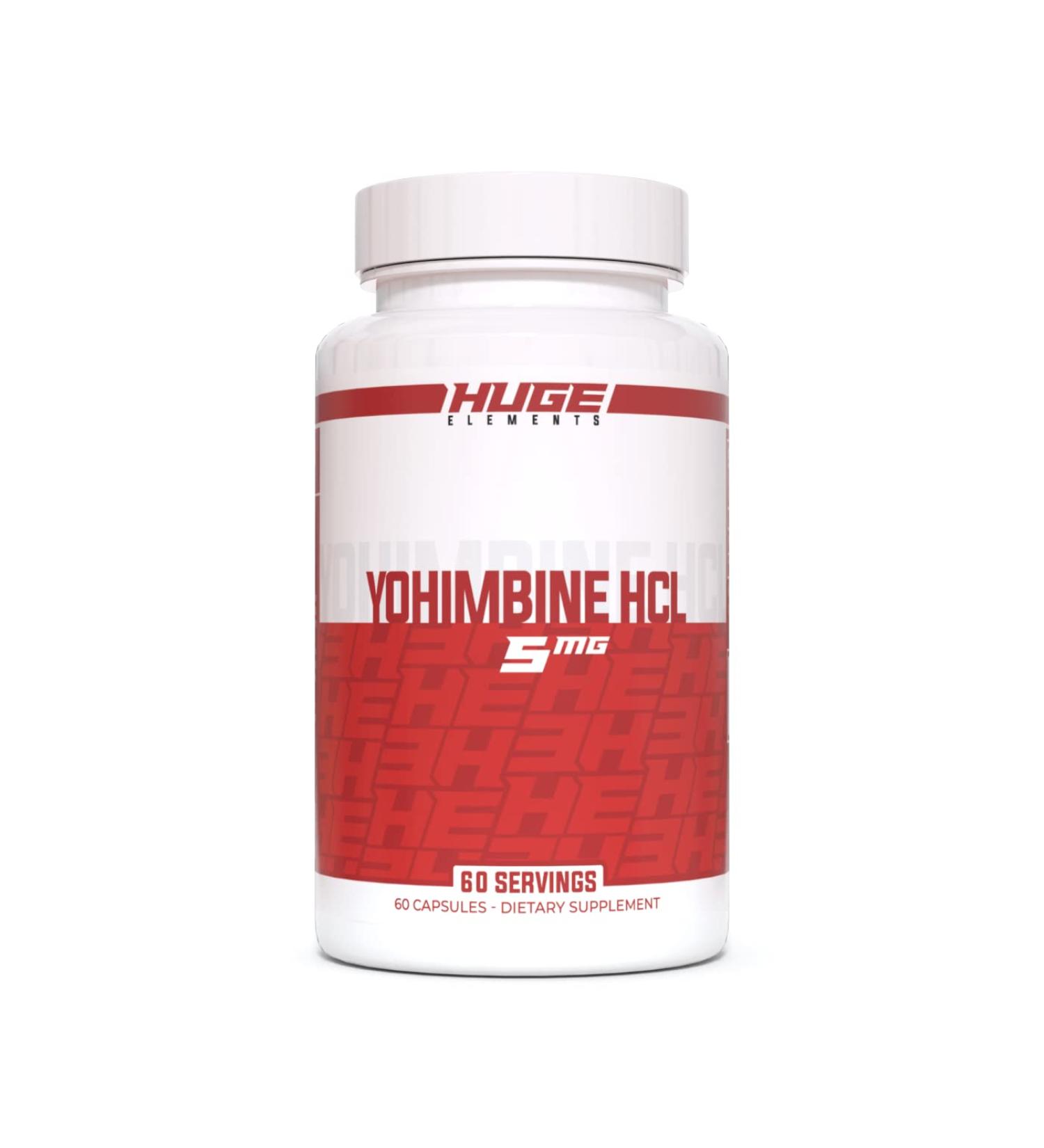 Huge Supplements Yohimbine HCL 5mg (60 Capsules) for Body Recomposition & Energy Boost - Buy Online on GoSupps.com