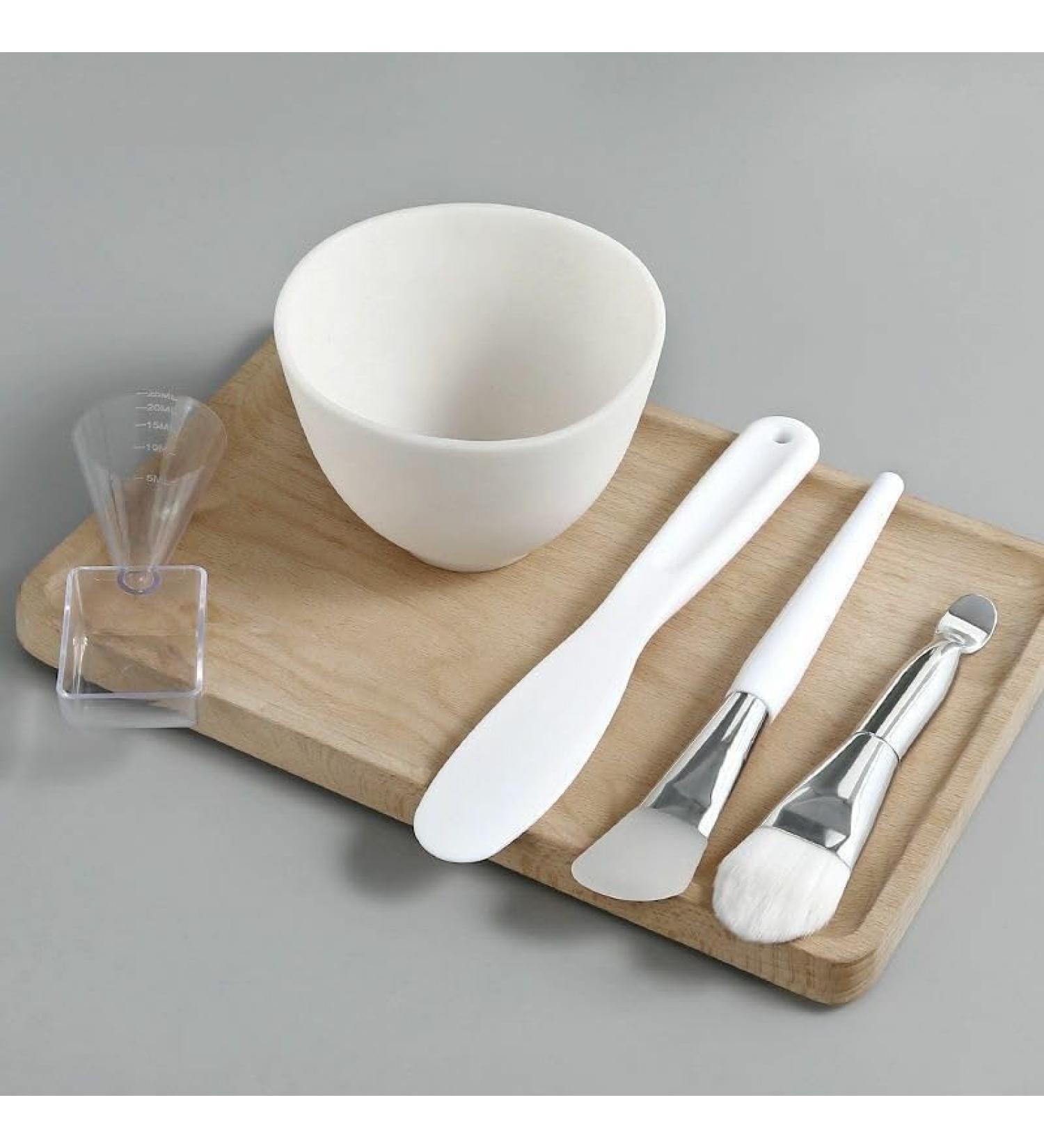 Buy Face Mask Mixing Bowl Set | Silicone Bowls Brushes and Tools for Peel Off & Clay Masks - Esthetician Kit for Home Spa - Buy Online on GoSupps.com