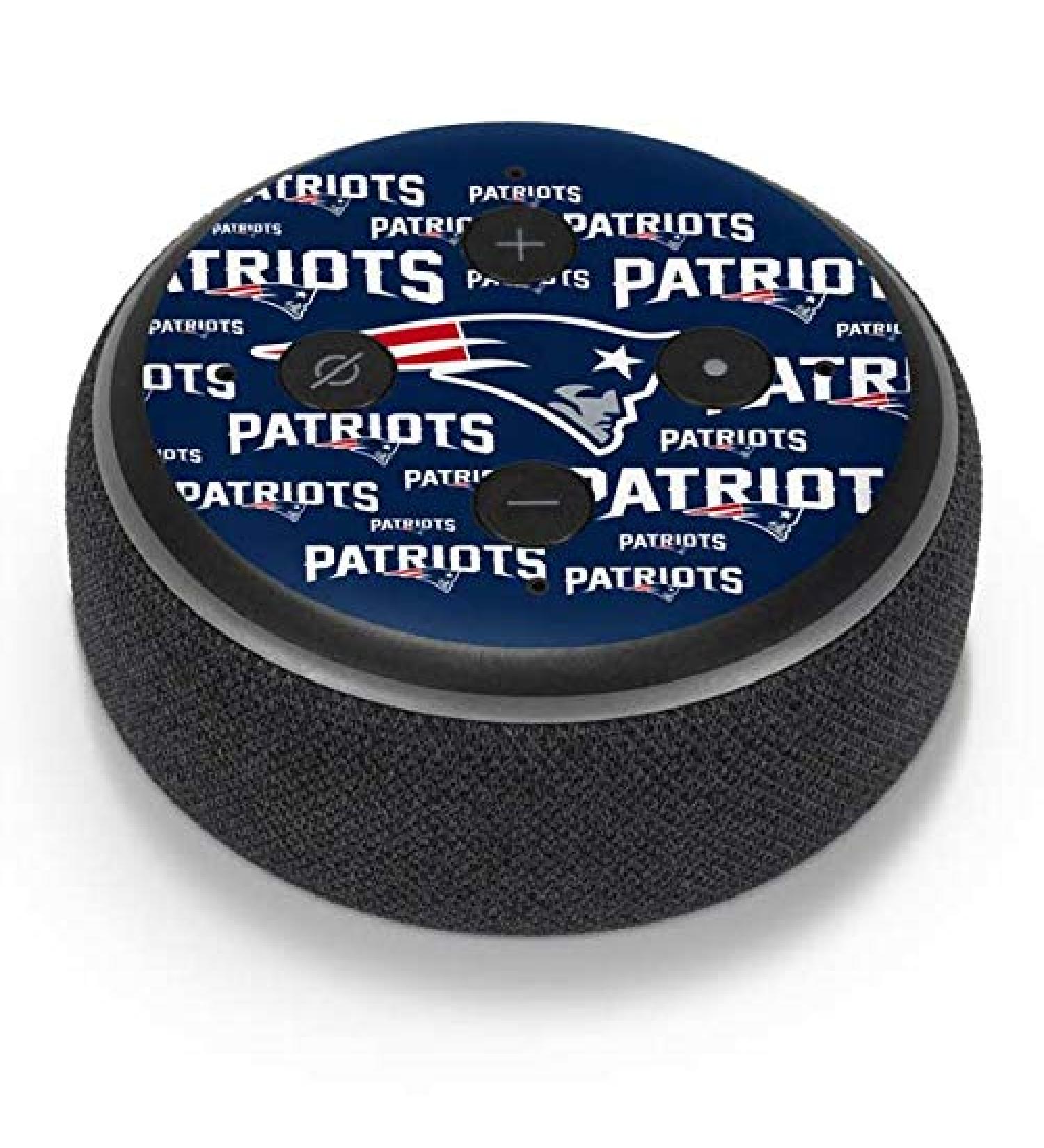 Skinit Decal Audio Skin for Amazon Echo Dot 3 - NFL New England Patriots Blast Design - Buy Online on GoSupps.com
