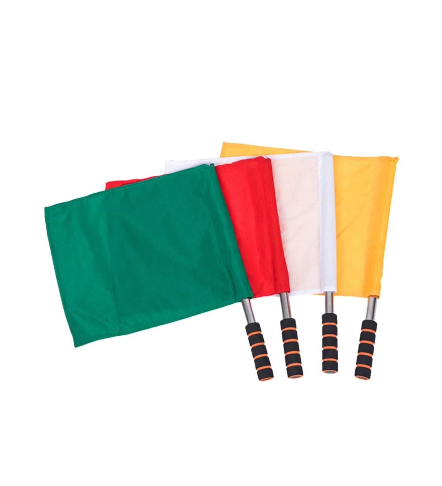 BESPORTBLE Sports Referee Flags Set - Stainless Steel Pole Stick - 4pcs - Buy Online on GoSupps.com