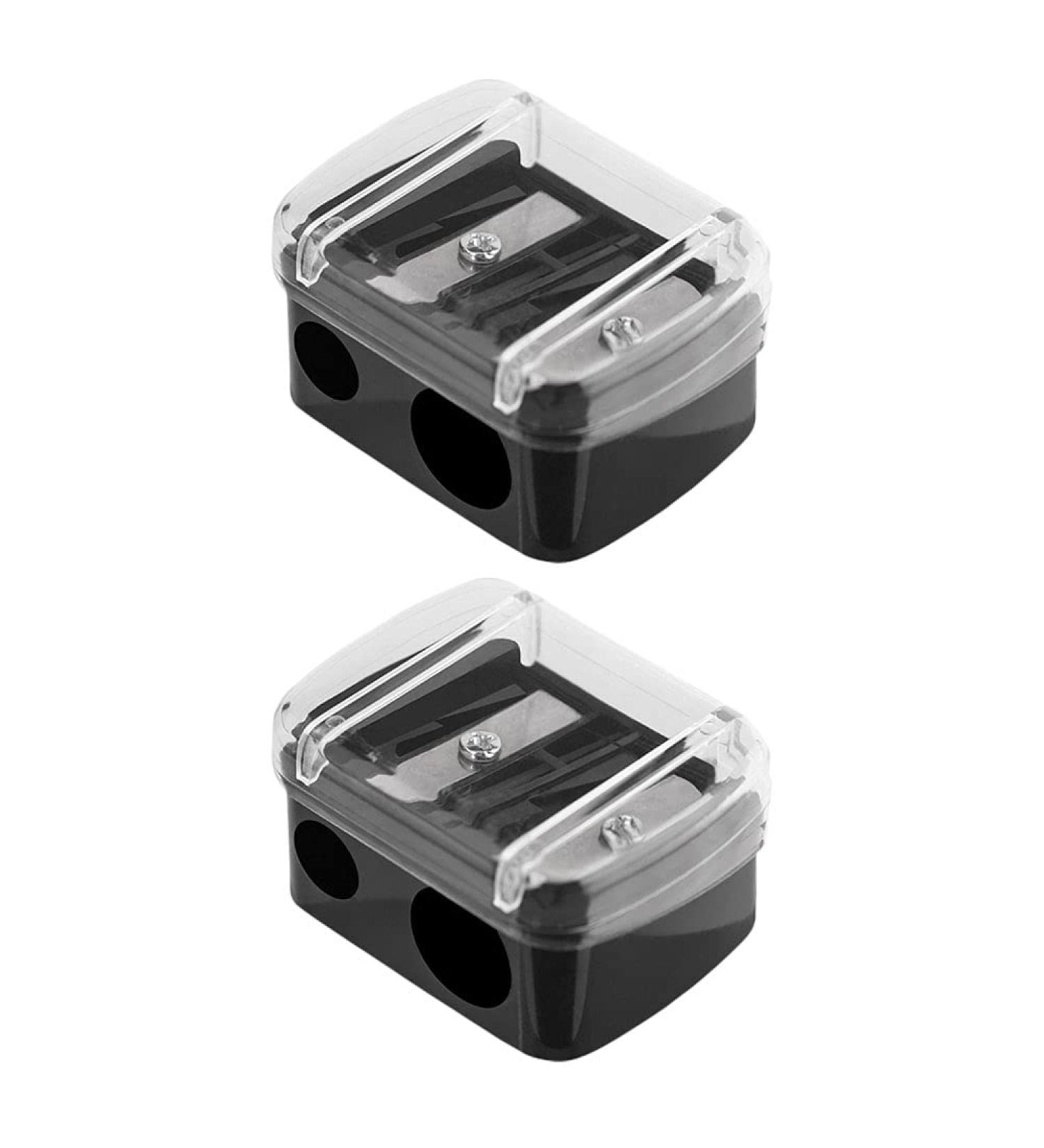 2pcs Dual Hole Eyeliner Sharpeners for Lip, Eyebrow, and Eye Pencils - Buy Online on GoSupps.com