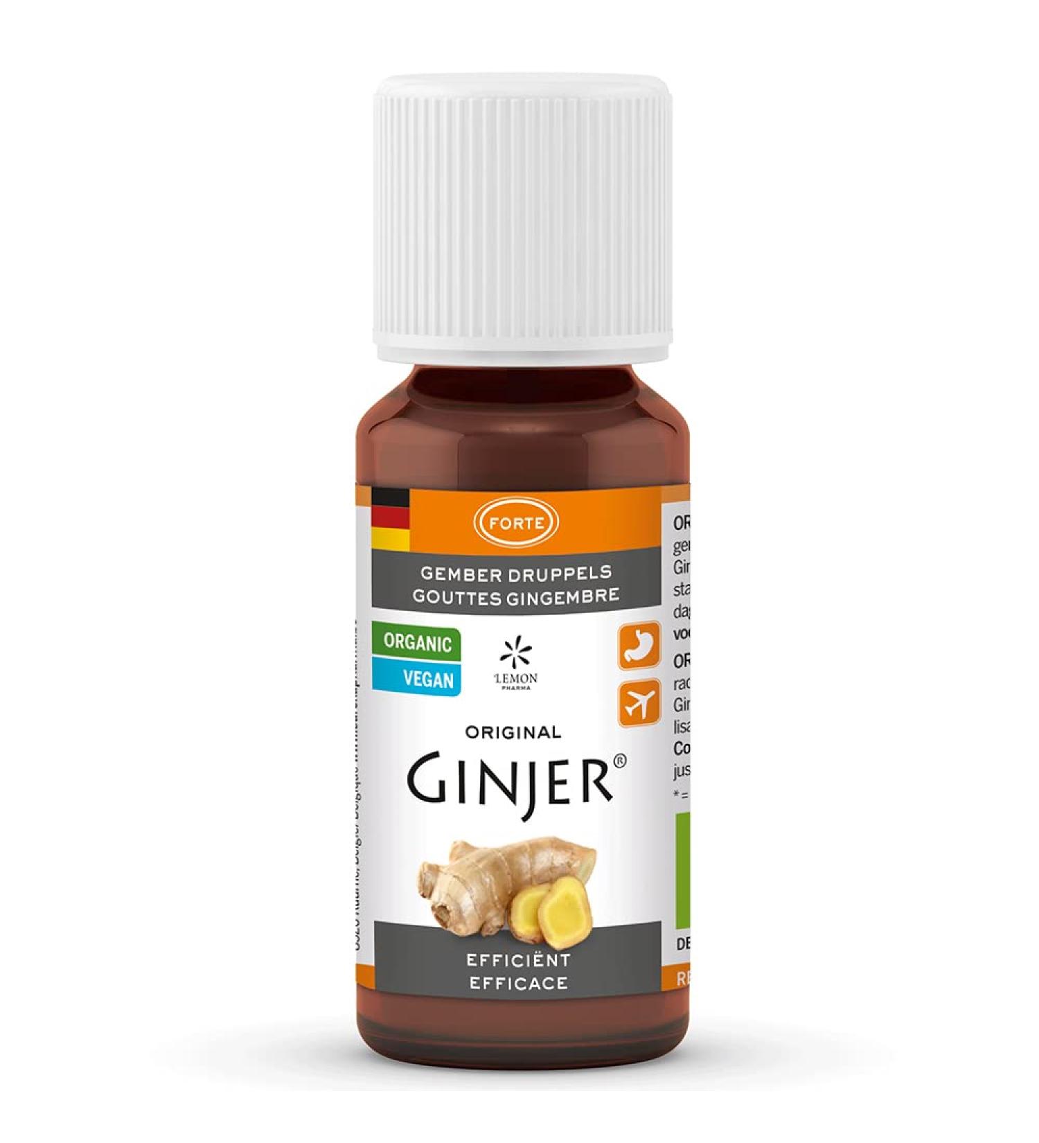 GINJER® GINJER® Ginger Root Extract Alcohol-free, Sugar-free, Gluten Free, Lactose Free, Vegan