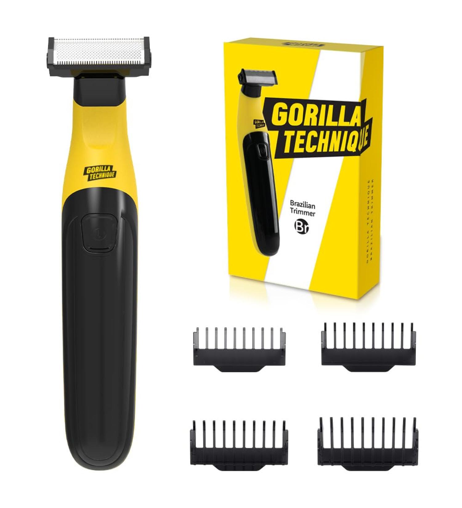Gorilla Technique All Body Trimmer for Men - Electric Groin & Pubic Hair Shaver | No Nick Design - Buy Online on GoSupps.com