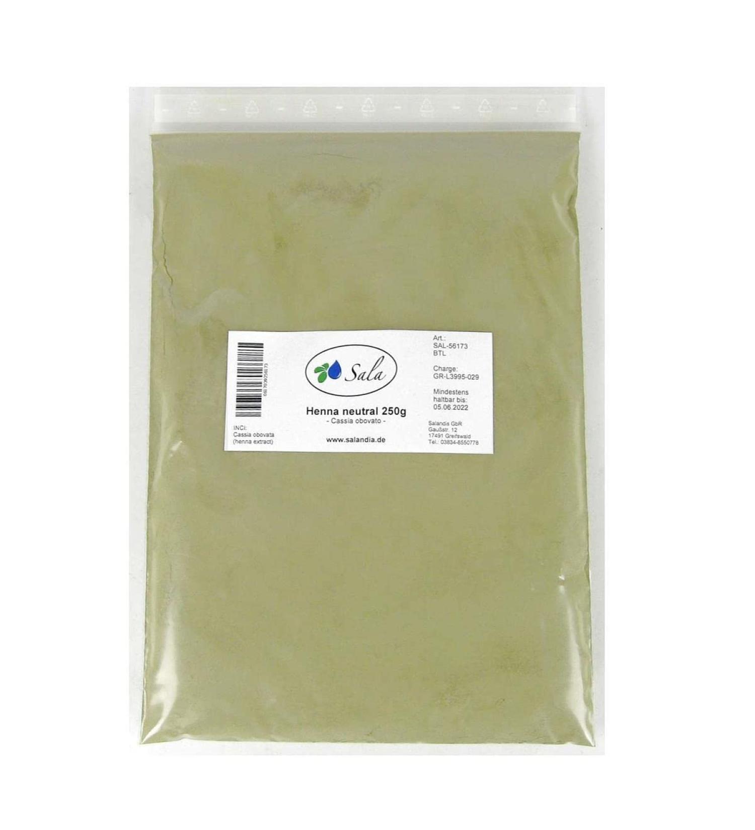 Sala Henna Powder Neutral Cassia obovata 250 g bag