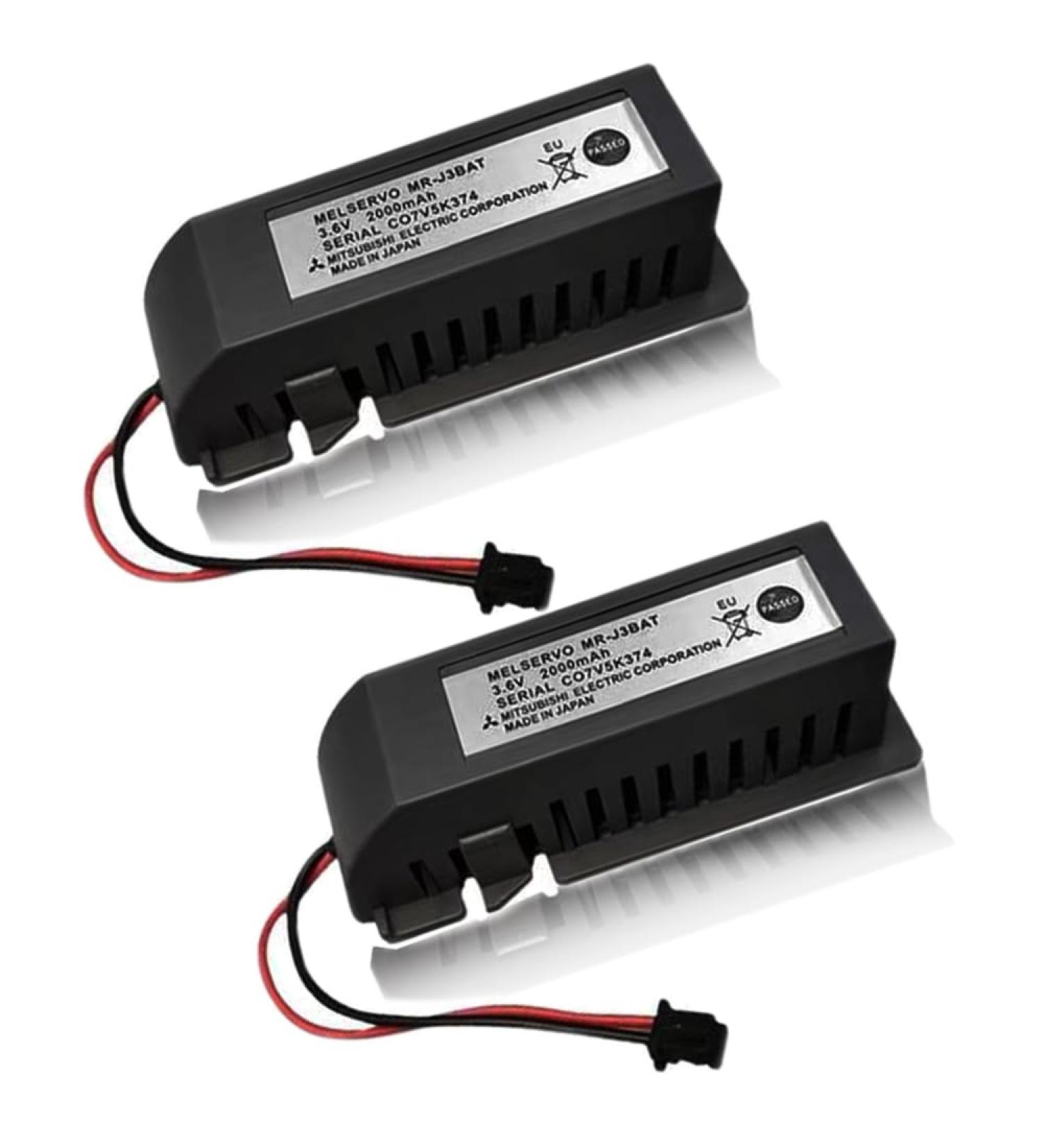 Buy 2 Pack 3.6V 2000mAh MR-J3BAT PLC Non-Rechargeable Li-ion Battery for ER6VC119A/B MELSERVO MR70 - Fast International Shipping - Buy Online on GoSupps.com