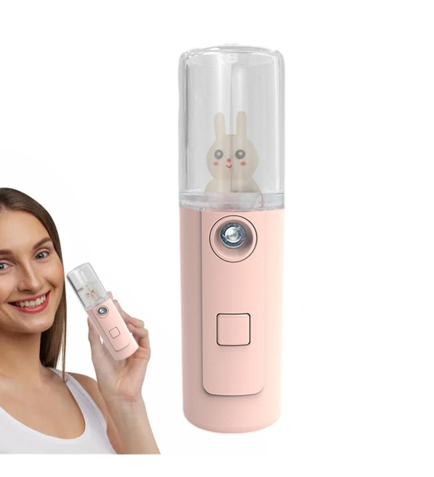 Face Steamer - Portable Ionic Mist Sprayer Face Facial Sprayer for Skin Care Refreshing Revitalizing & Soothing - Face Steamer for Daily Use Tmay L8-little Pink Rabbit - Buy Online on GoSupps.com