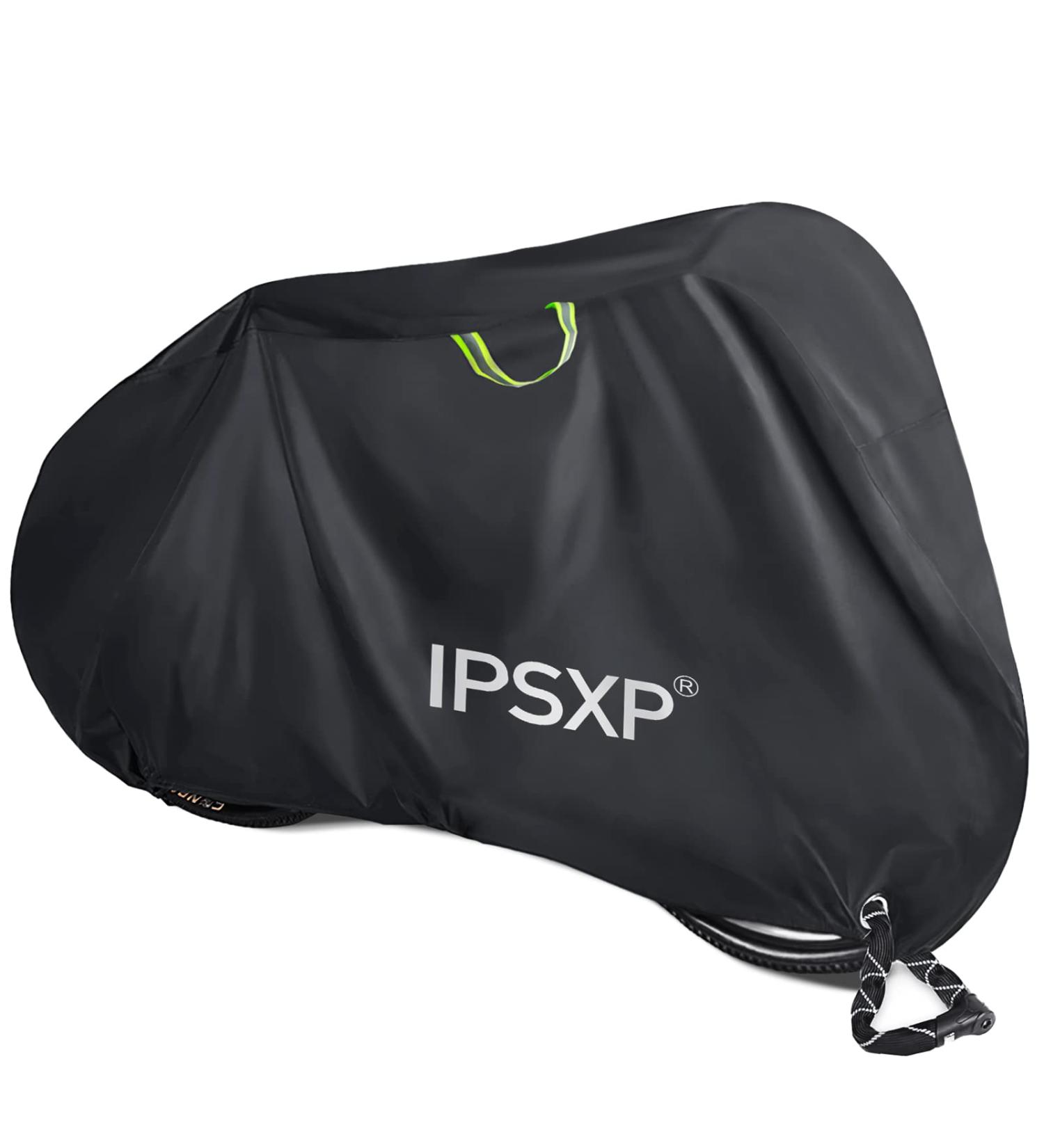 IPSXP Heavyweight Waterproof Bicycle Cover 210D Oxford UV Protected Dustproof Fits All Bike Types (208x112x76cm) - Ideal for Snow & Festivals - Buy Online on GoSupps.com