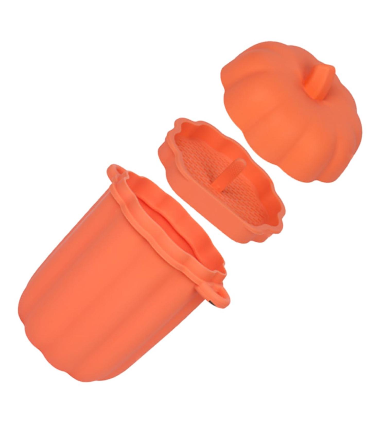 Pumpkin Sieve Fat Separator - Premium Cooking Oil Separator & Glass Storage Box for Kitchen - Drains Oil Effortlessly - Buy Online on GoSupps.com