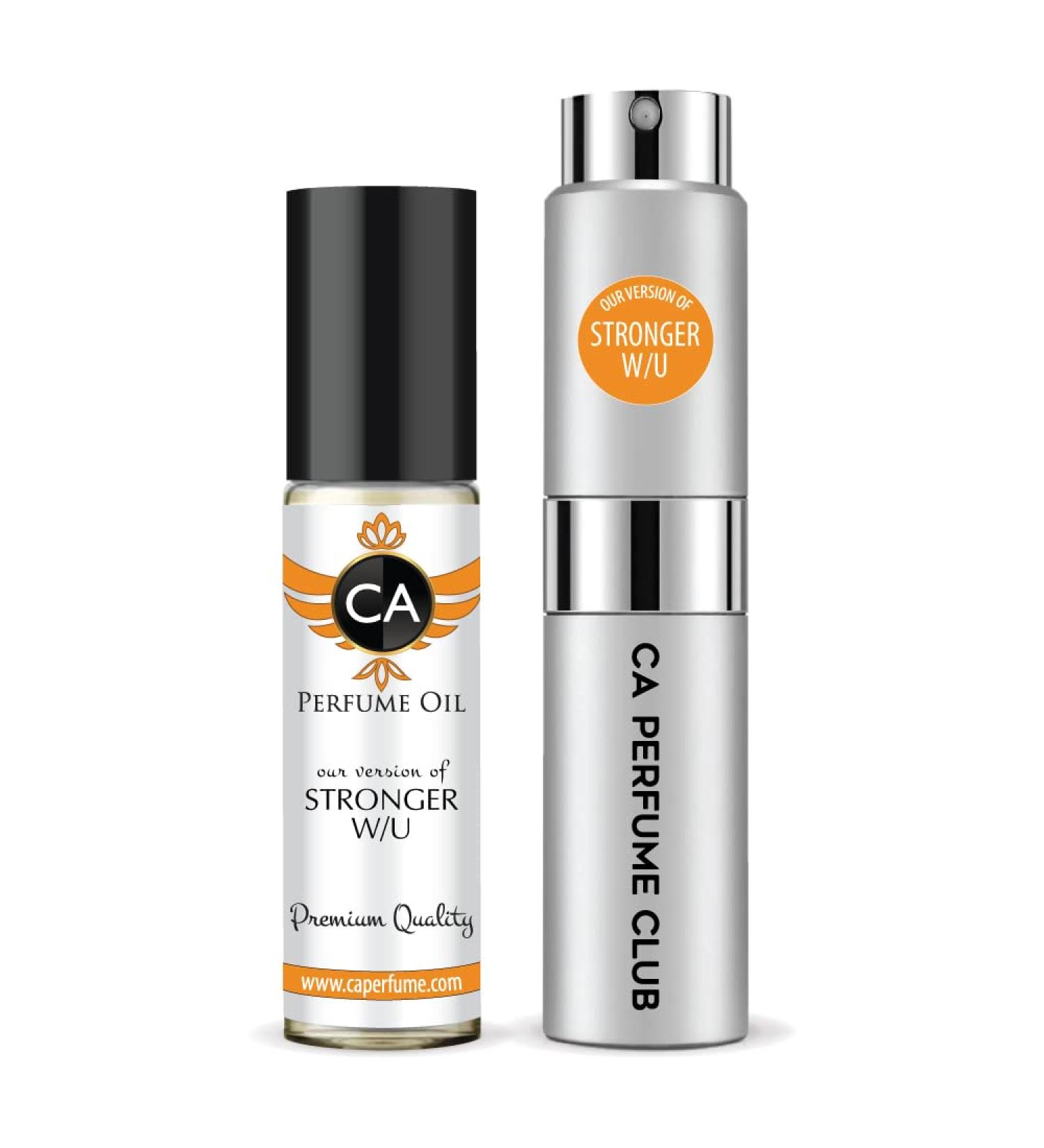 CA Perfume Duo Impression of Stronger W/U For Men Eau de Parfum Refillable Atomizer Sprayer + Fragrance Body Oil Long Lasting Sample Travel Size Roll-On Bottle 0.27 Fl Oz+0.33 Fl Oz - Buy Online on GoSupps.com