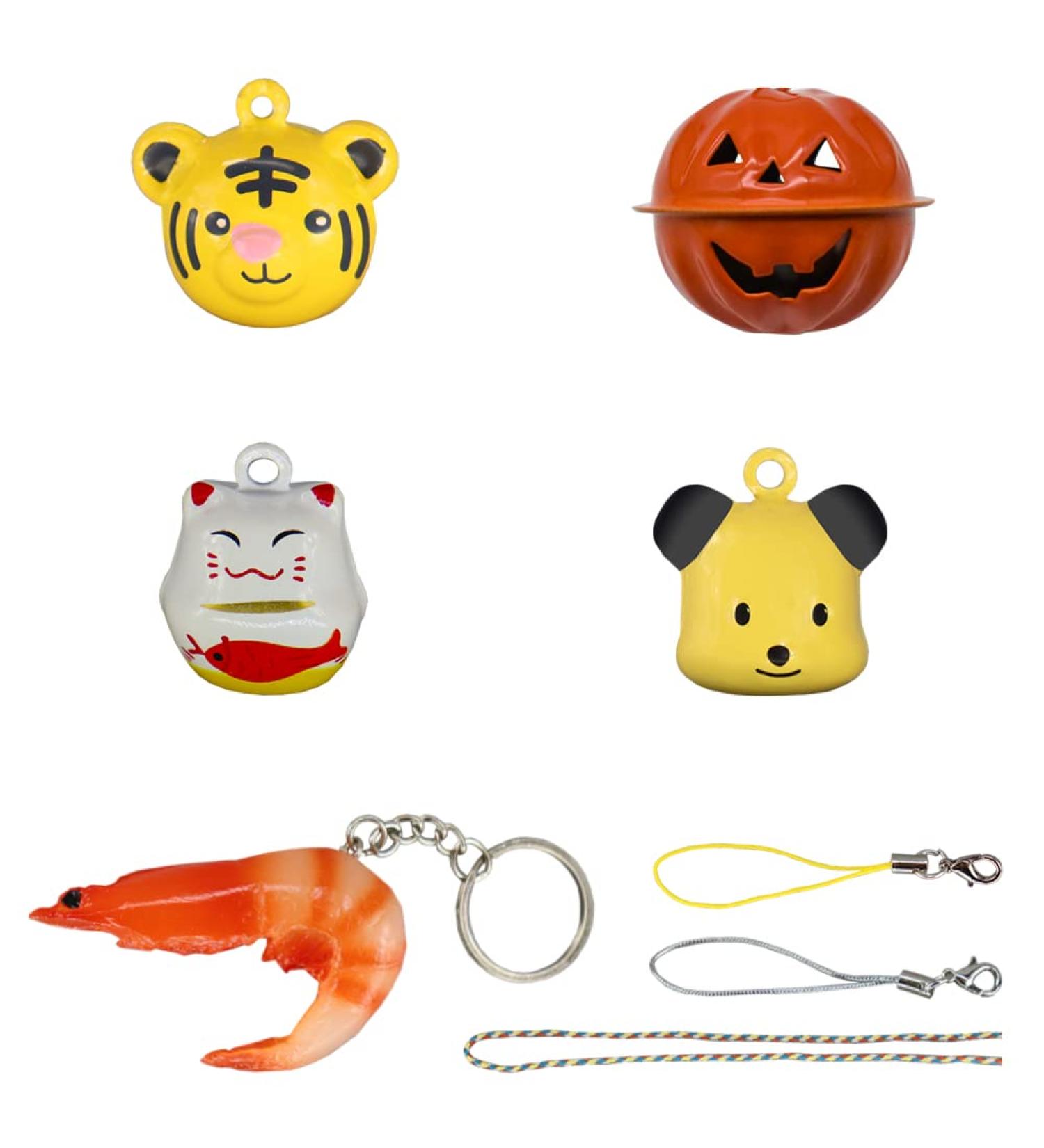 MATTISAM Cat Collar Bells - Pet Pendant for Collar Accessories - 4PCS Pumpkin & Animal Jingle Bell Set - Buy Online on GoSupps.com