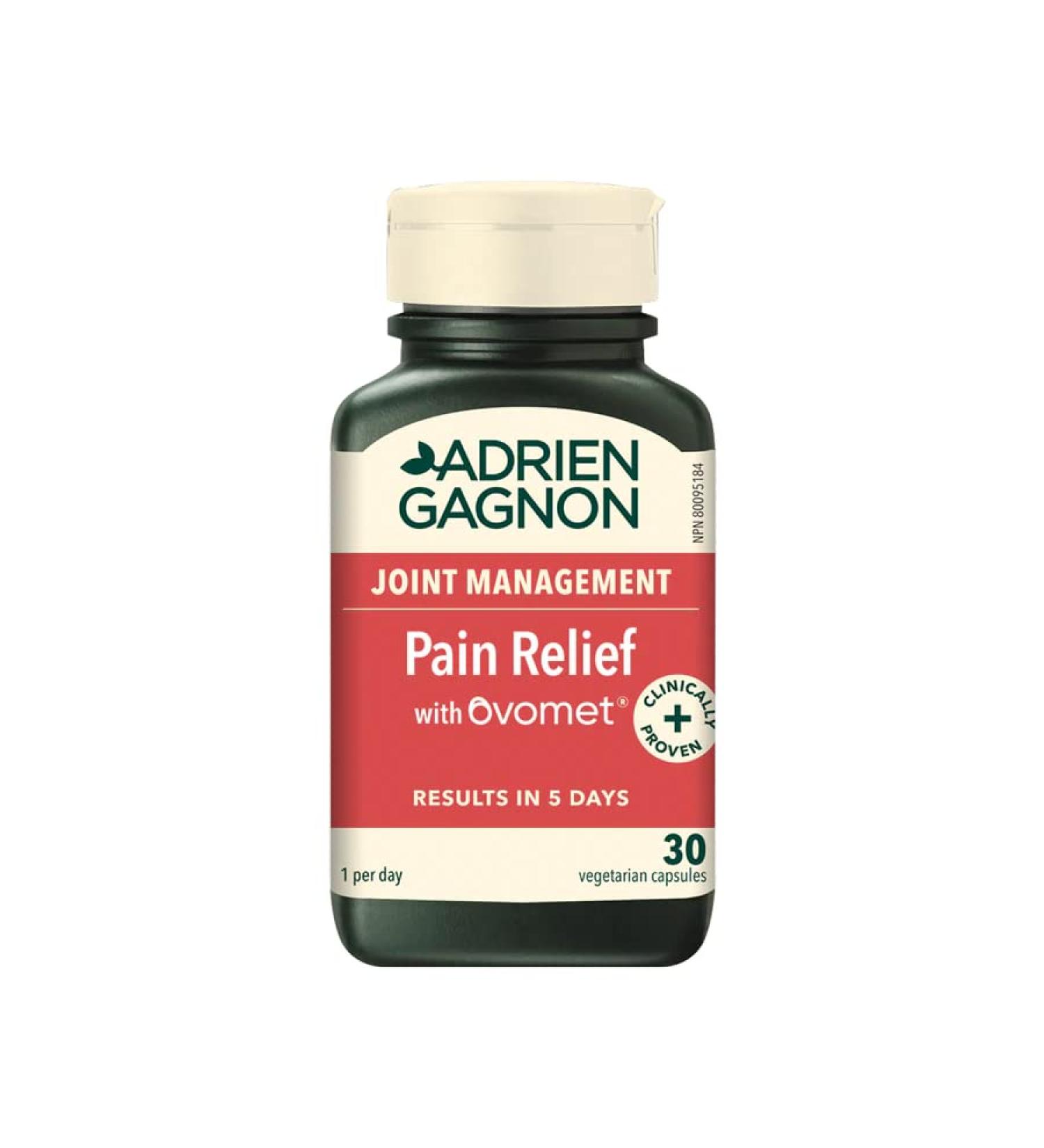 Adrien Gagnon - Pain Relief with Ovomet - Reduces Joint Pain & Stiffness and Relieves Pain From Knee Osteoarthritis (30 caps) - Buy Online on GoSupps.com