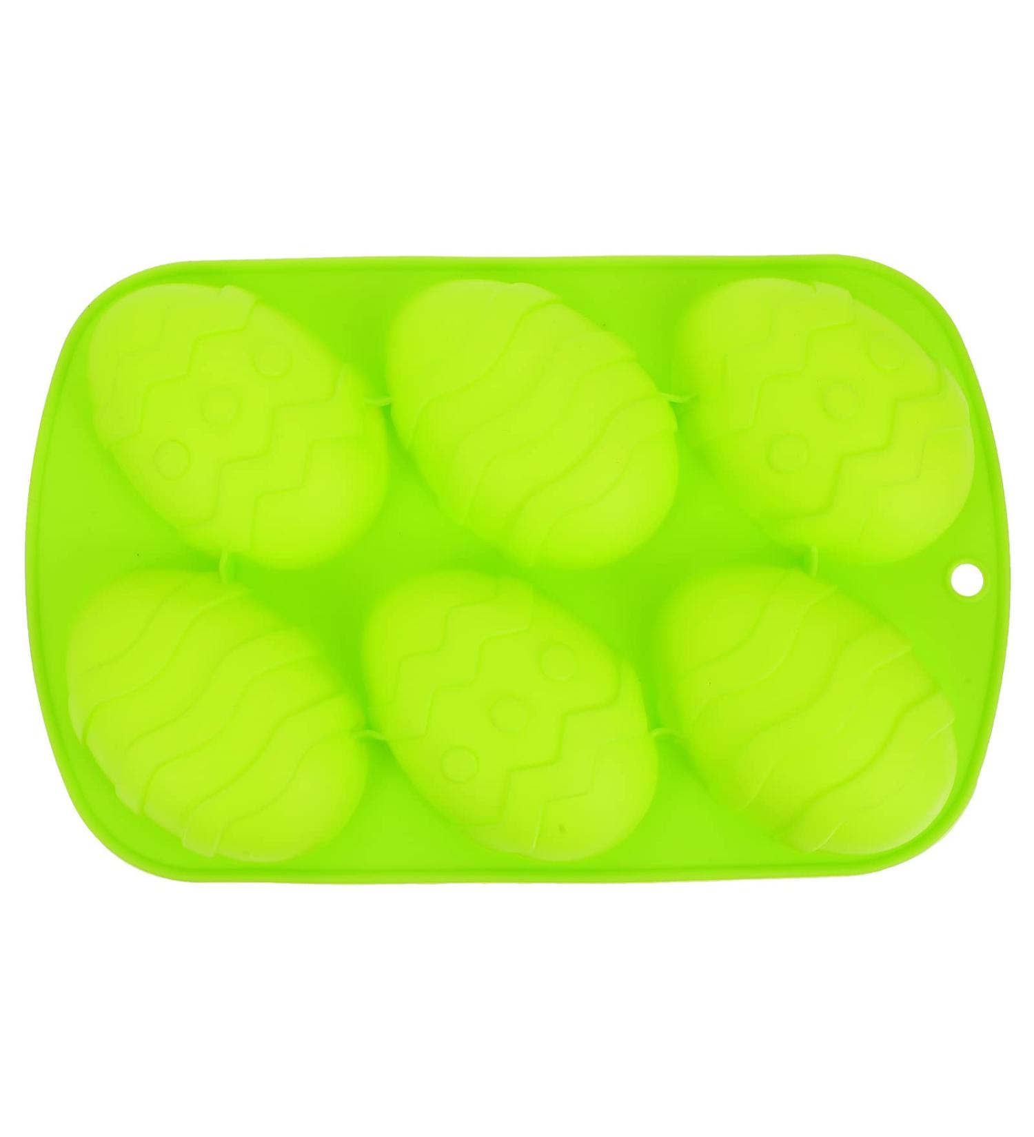 GRIRIW Cake Molds Silicone 1pc Easter Egg Cake Mold Soap Silicone Molds Silcone Molds Biscuits Mold 3D Top Hat Household 26.5X16.5CM Green - Buy Online on GoSupps.com